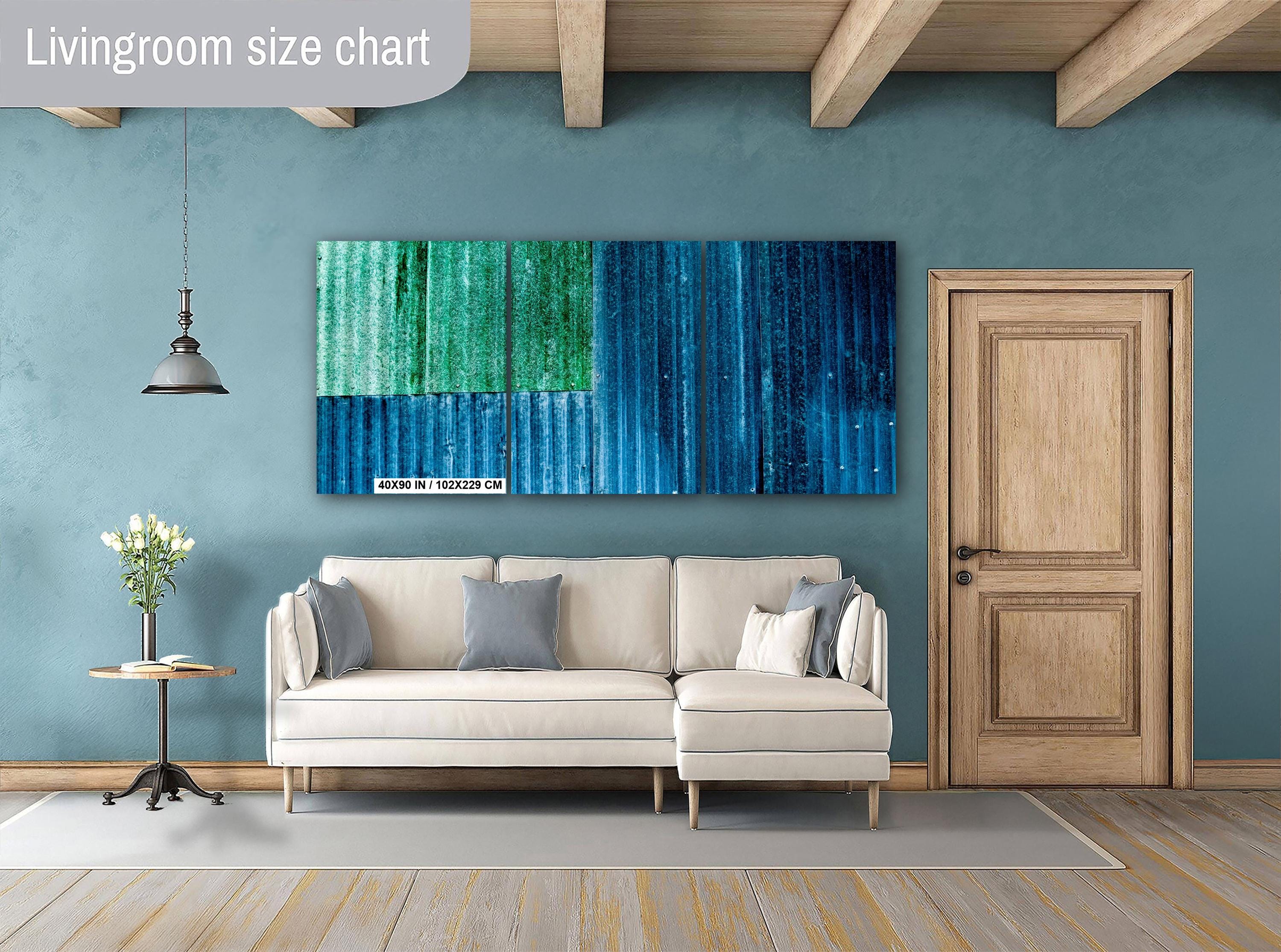 Abstract Farm Art Print - Rustic Wall Decor With Weathered Texture & Vintage Rural Art