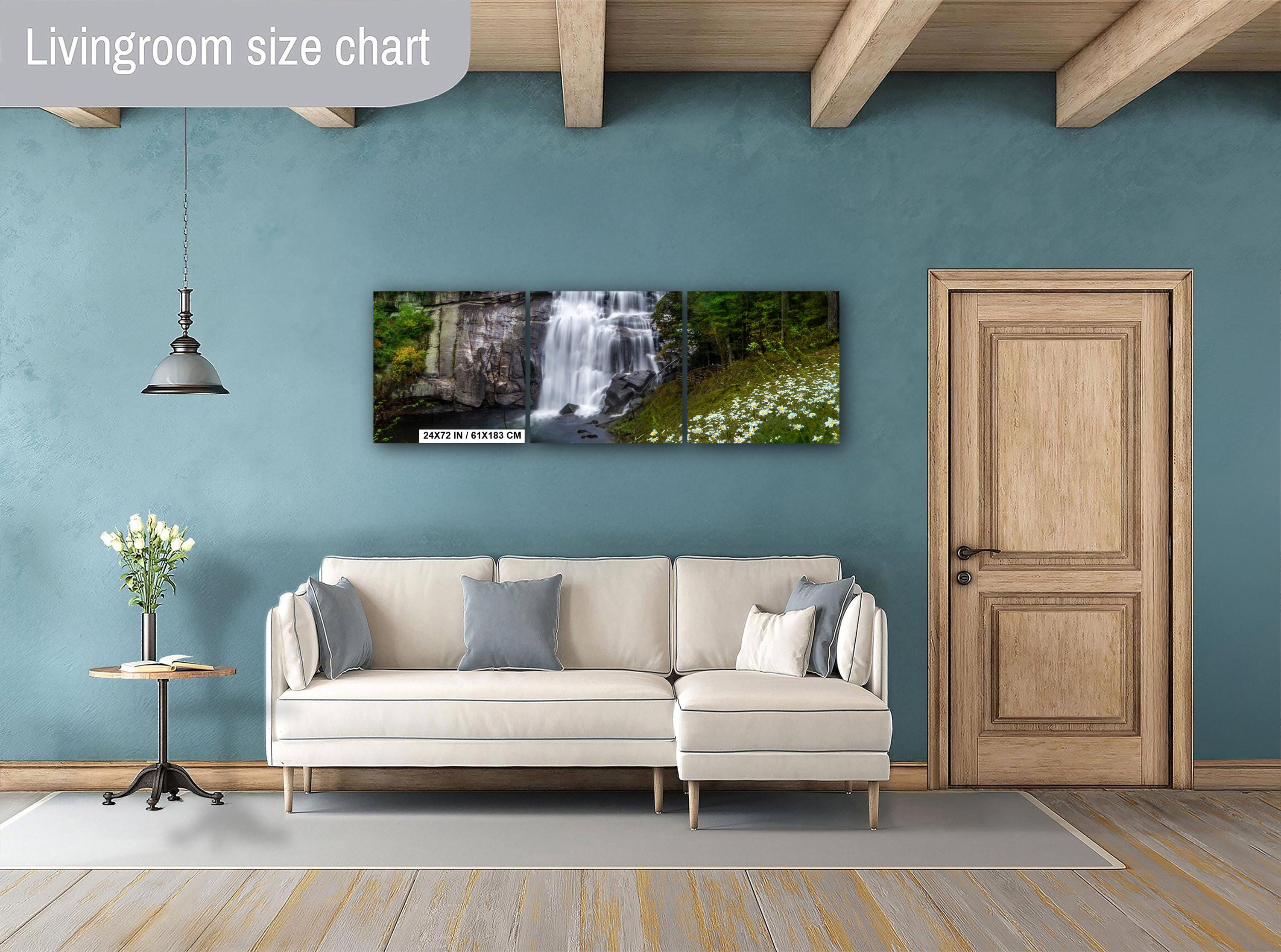 Rainbow Falls Print - North Carolina Art | Scenic Mountain Wall Decor For Home & Office