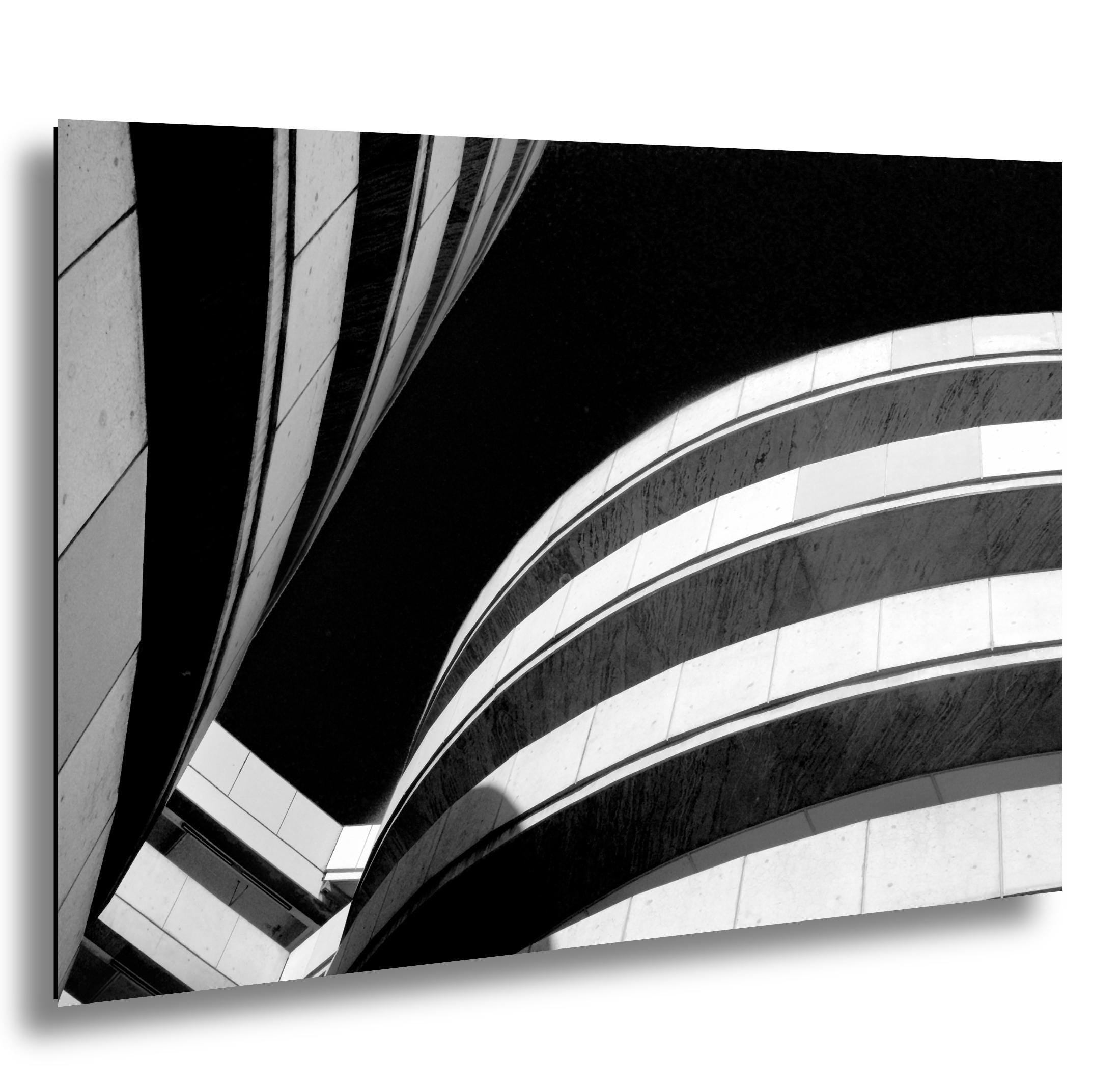 Monochrome Architectural Photograph – Maryland Coast Building Urban Wall Art Print