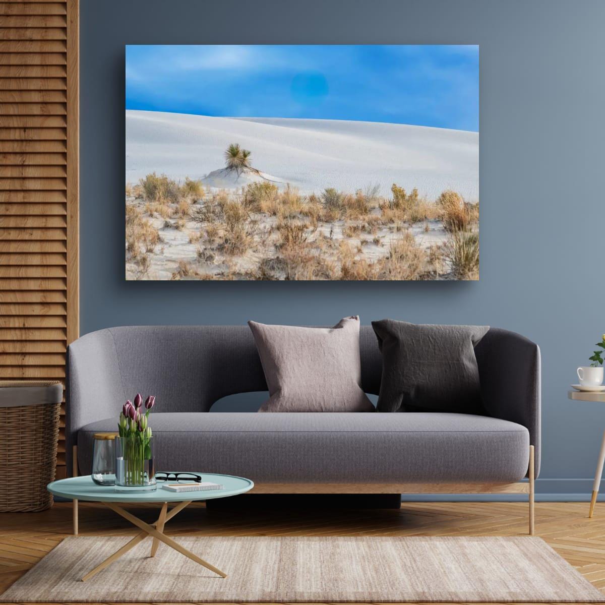 White Sands Art Print – New Mexico Landscape on Archival Paper | Desert Wall Decor