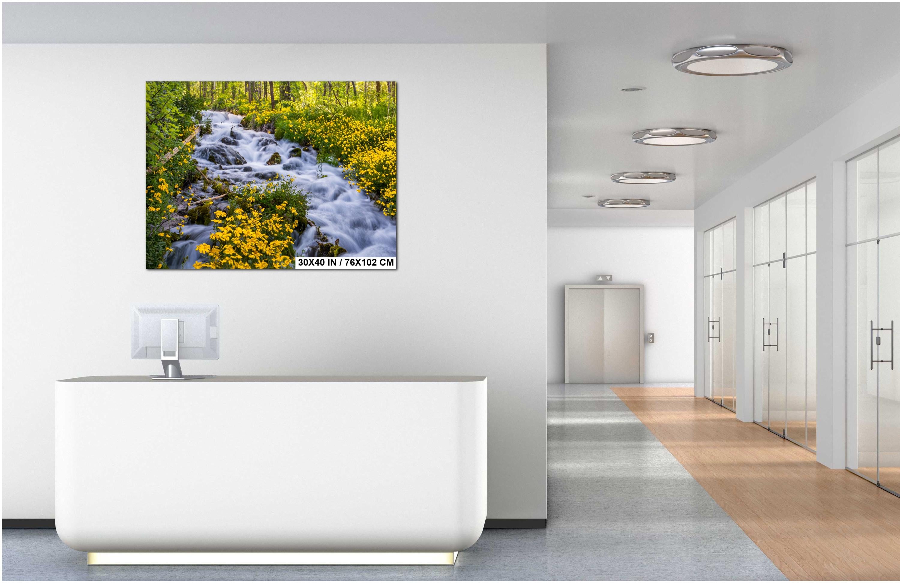 Wasatch Mountains Print - Utah Autumn Art | Vibrant Leaf Print & Alpine Scenic Wall Art