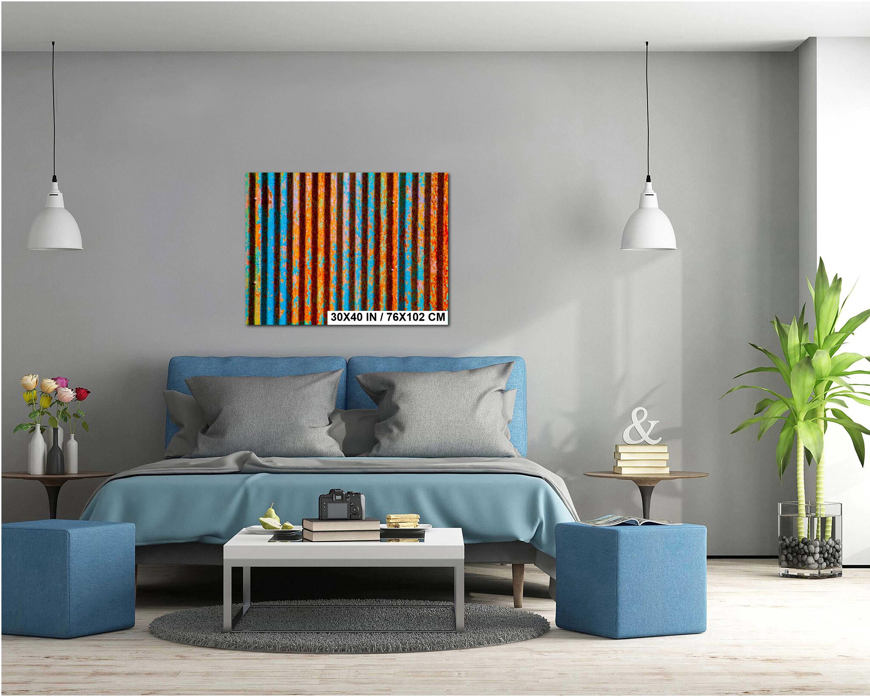 Urban Abstract Wall Art – Modern Architecture Art with Bold Color Artwork
