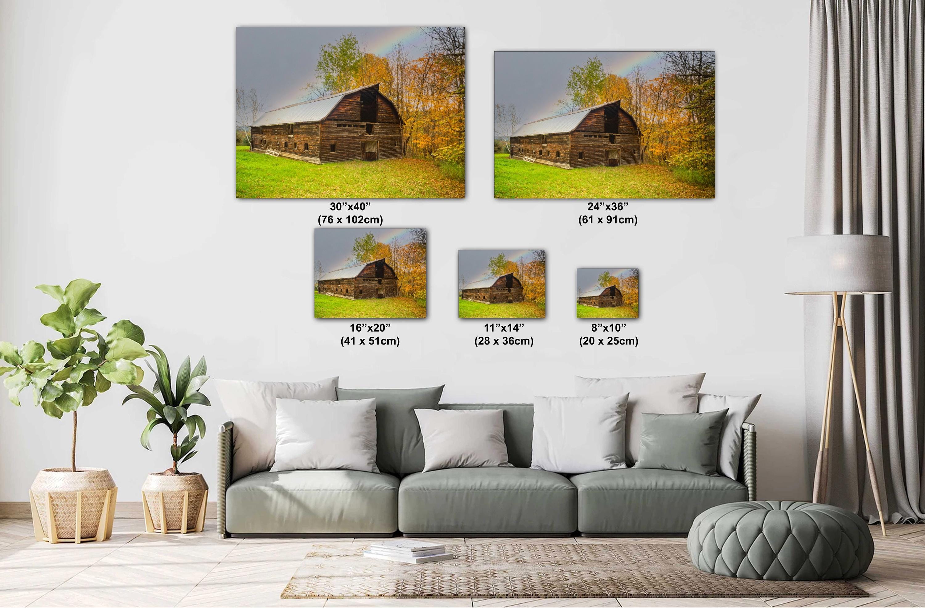 Adirondack Fall Wall Art – Autumn Landscape Print with Vibrant Fall Colors