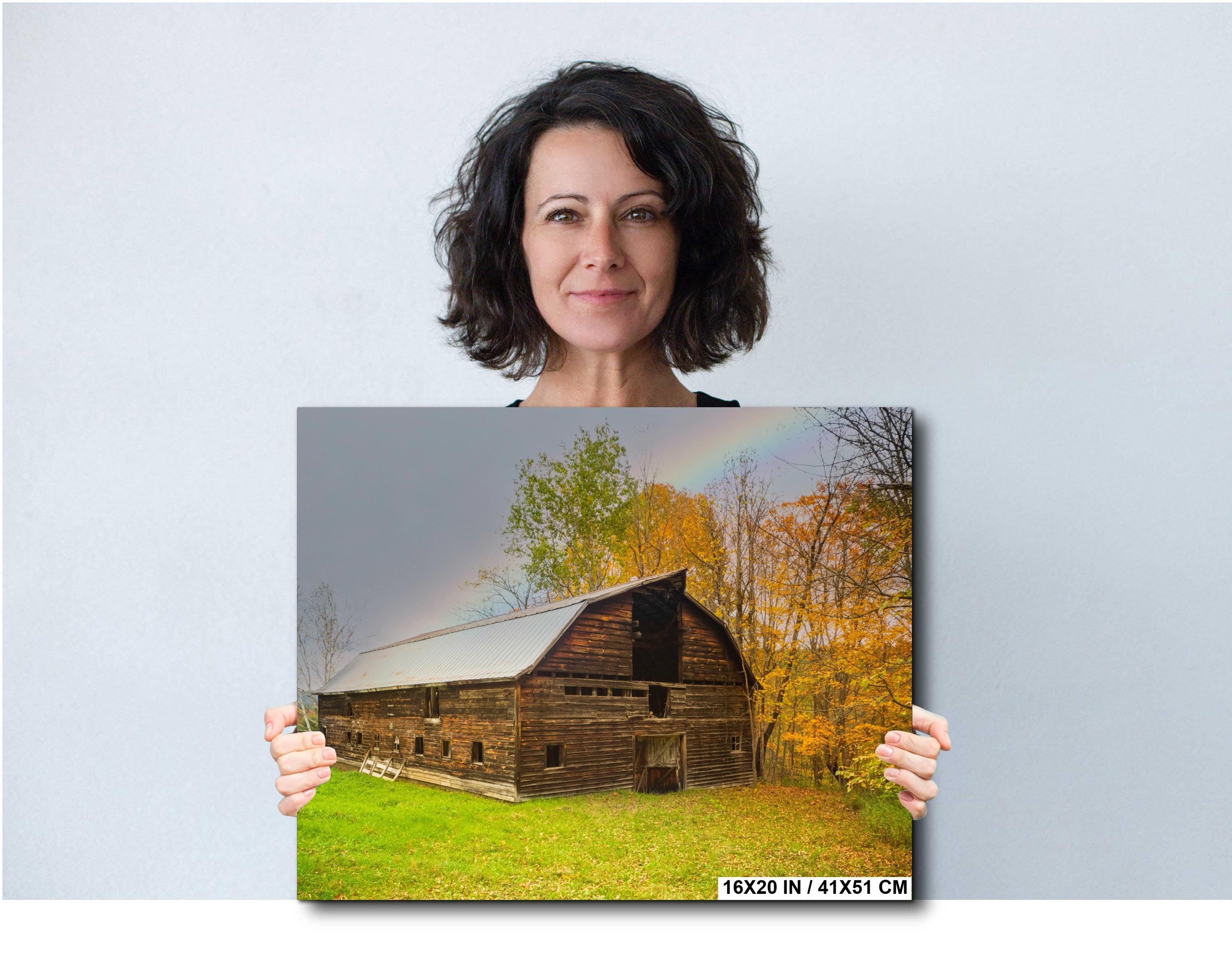 Adirondack Fall Wall Art – Autumn Landscape Print with Vibrant Fall Colors