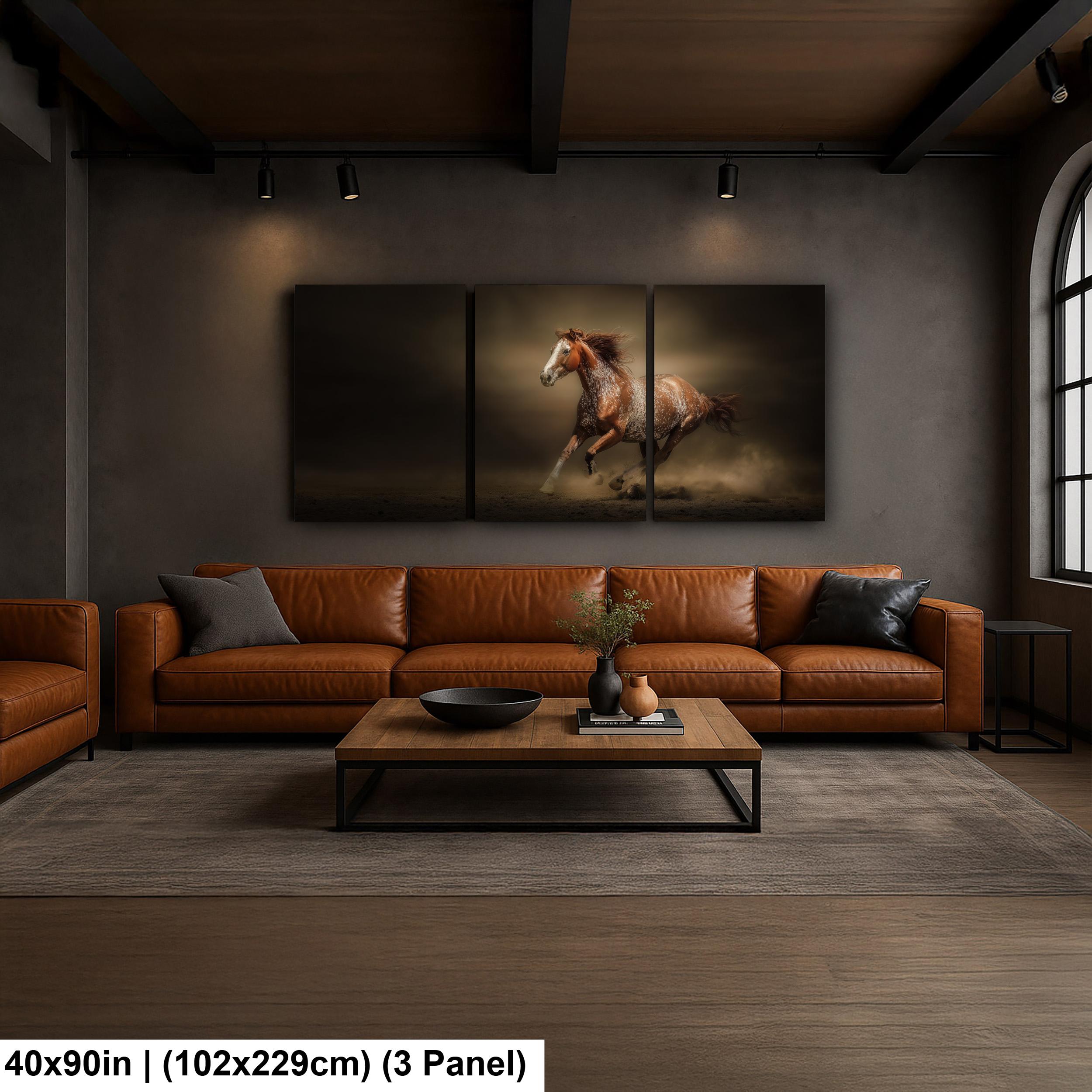 Cowboy Art Print – Palomino Horse Art | Rustic Western Home Decor