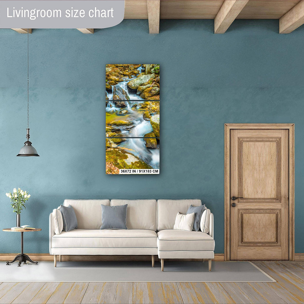 Mountain Stream Photography - Serene Forest Landscape Art With Rustic Woodland Decor