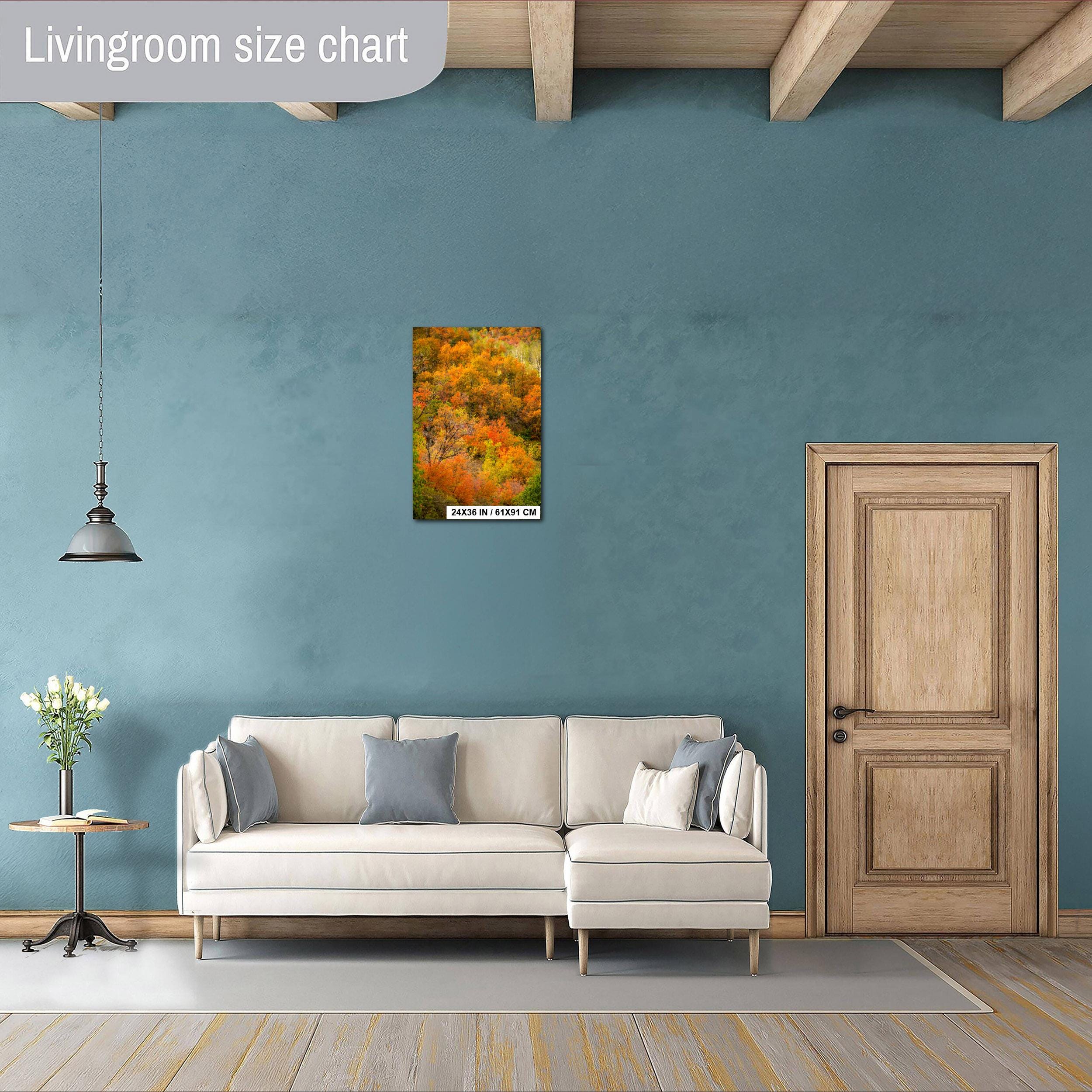 Autumn Mountain Landscape | Wasatch Fall Print - Vibrant Leaf Colors & Scenic Views
