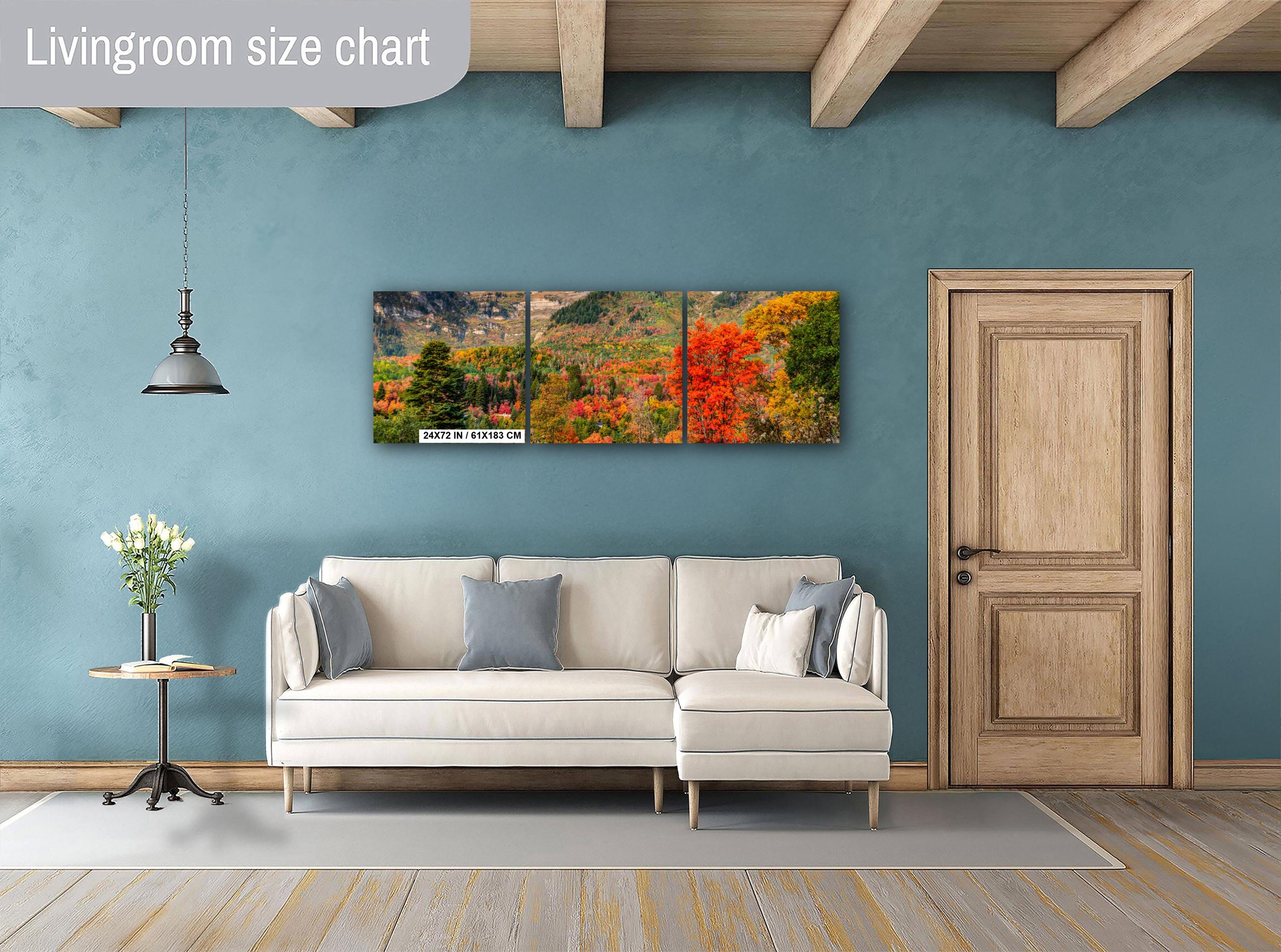 Wasatch Autumn Print – Vibrant Leaf Print & Quaking Aspen Art Mountain View