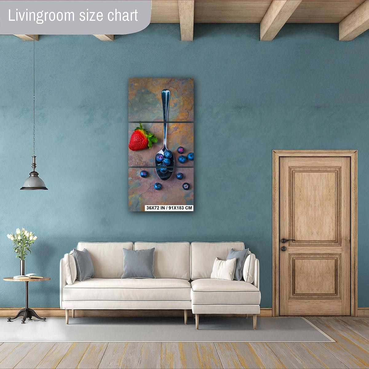 Raw Food Photography Print – Abstract Kitchen Wall Art With Vibrant Food Colors
