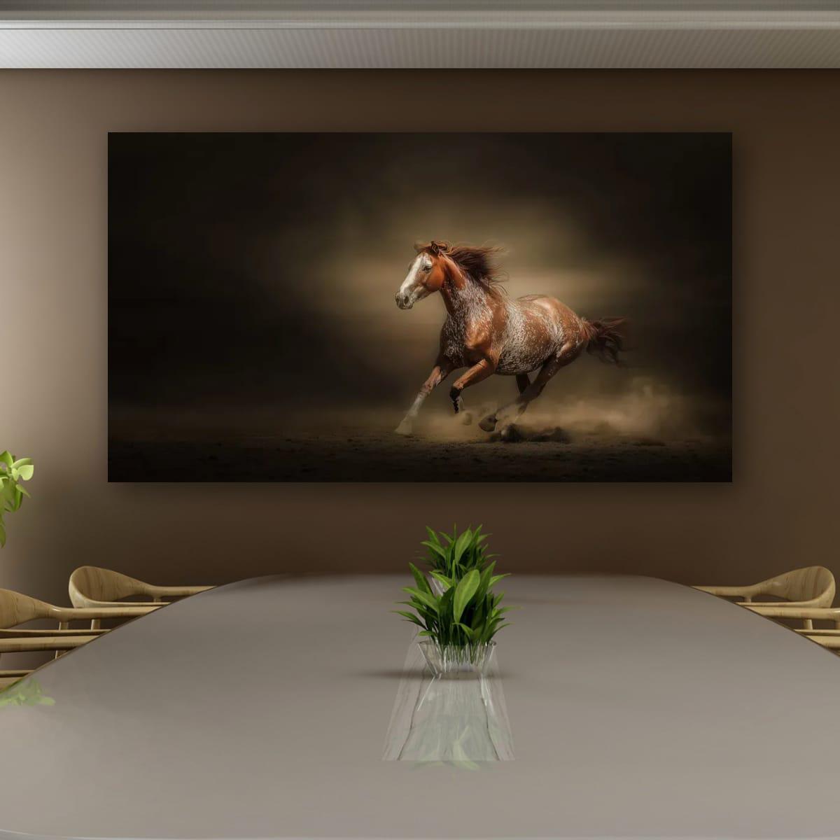 Cowboy Art Print – Palomino Horse Art | Rustic Western Home Decor