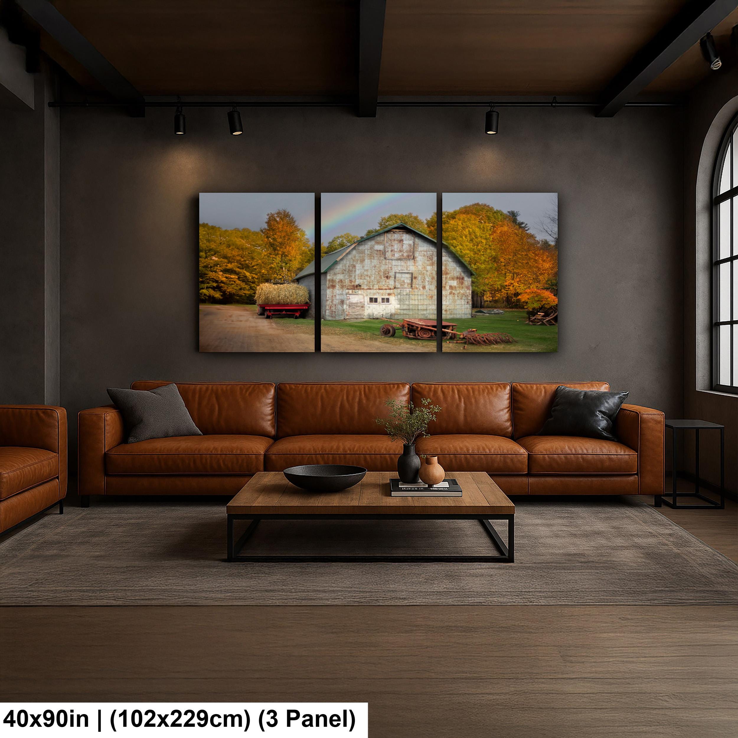 Adirondack Autumn Print - Rustic Wall Art Featuring Vintage Wagon & Fall Foliage
