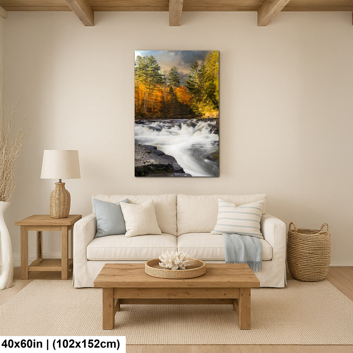 When Autumn Hushed the River: A Soft Descent Through Pines