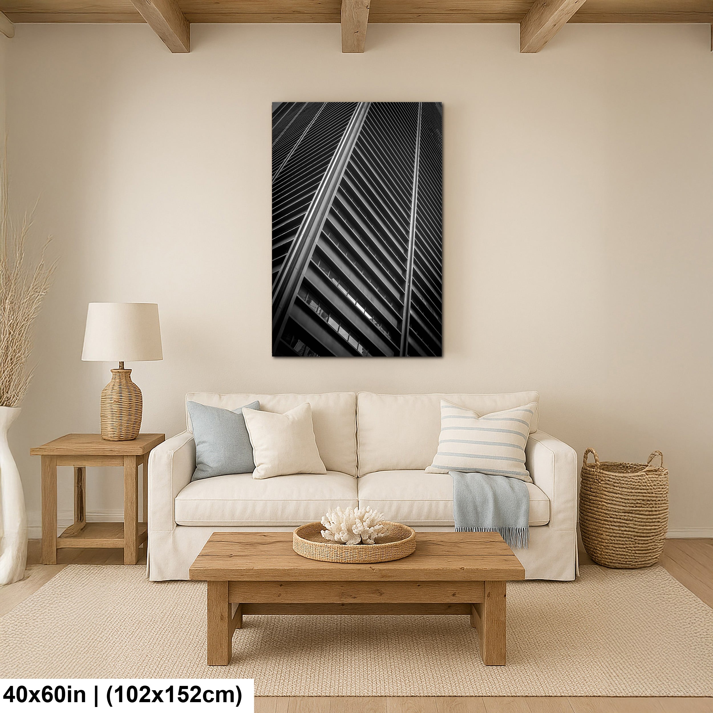 Ascending Parallels: A Monochrome Study in Urban Geometry