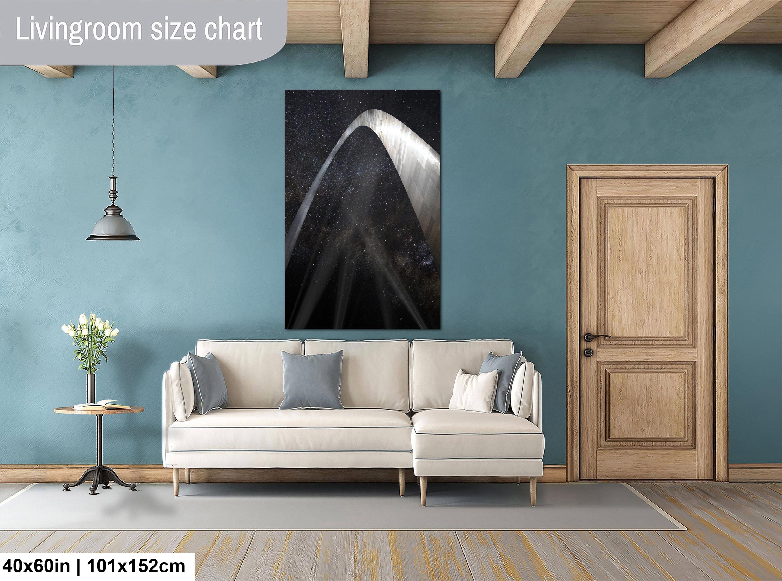 Gateway Arch Art Print – Celestial Night Sky Artwork | Modern Home Decor