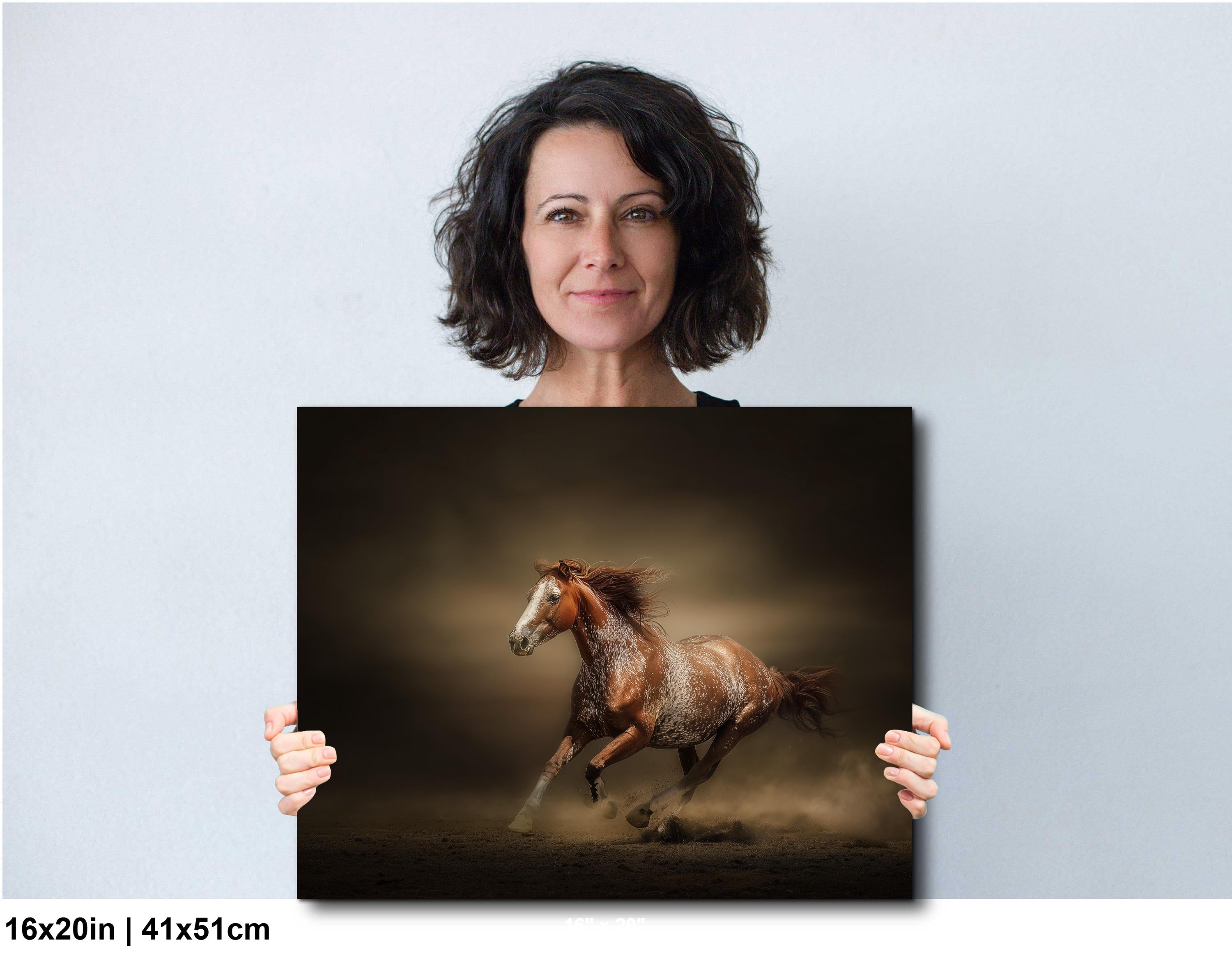 Cowboy Art Print – Palomino Horse Art | Rustic Western Home Decor