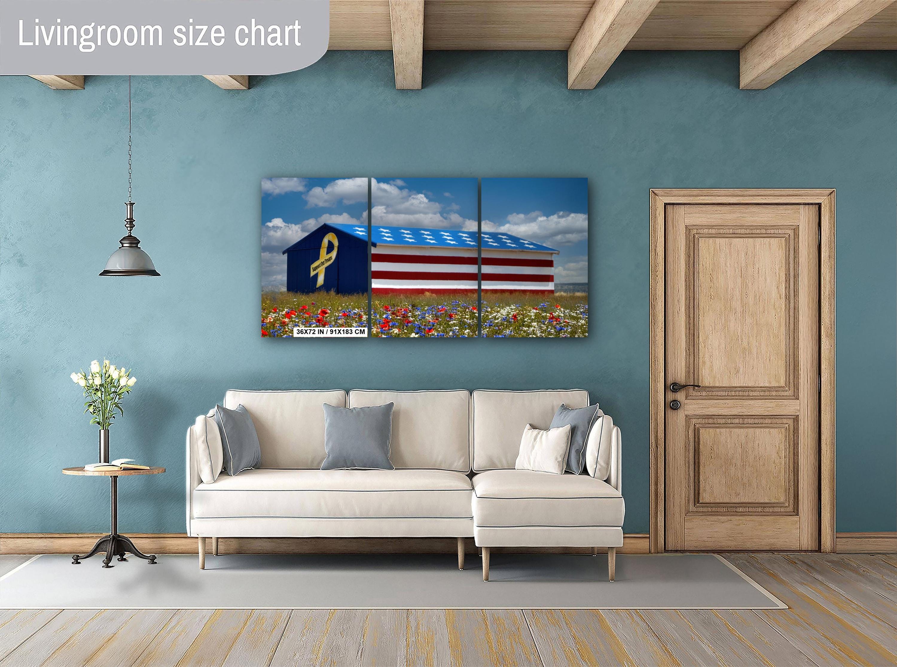 Patriotic Barn Wall Art | Archival Photographic Print – Rustic Wall Hanging & Farmhouse Style