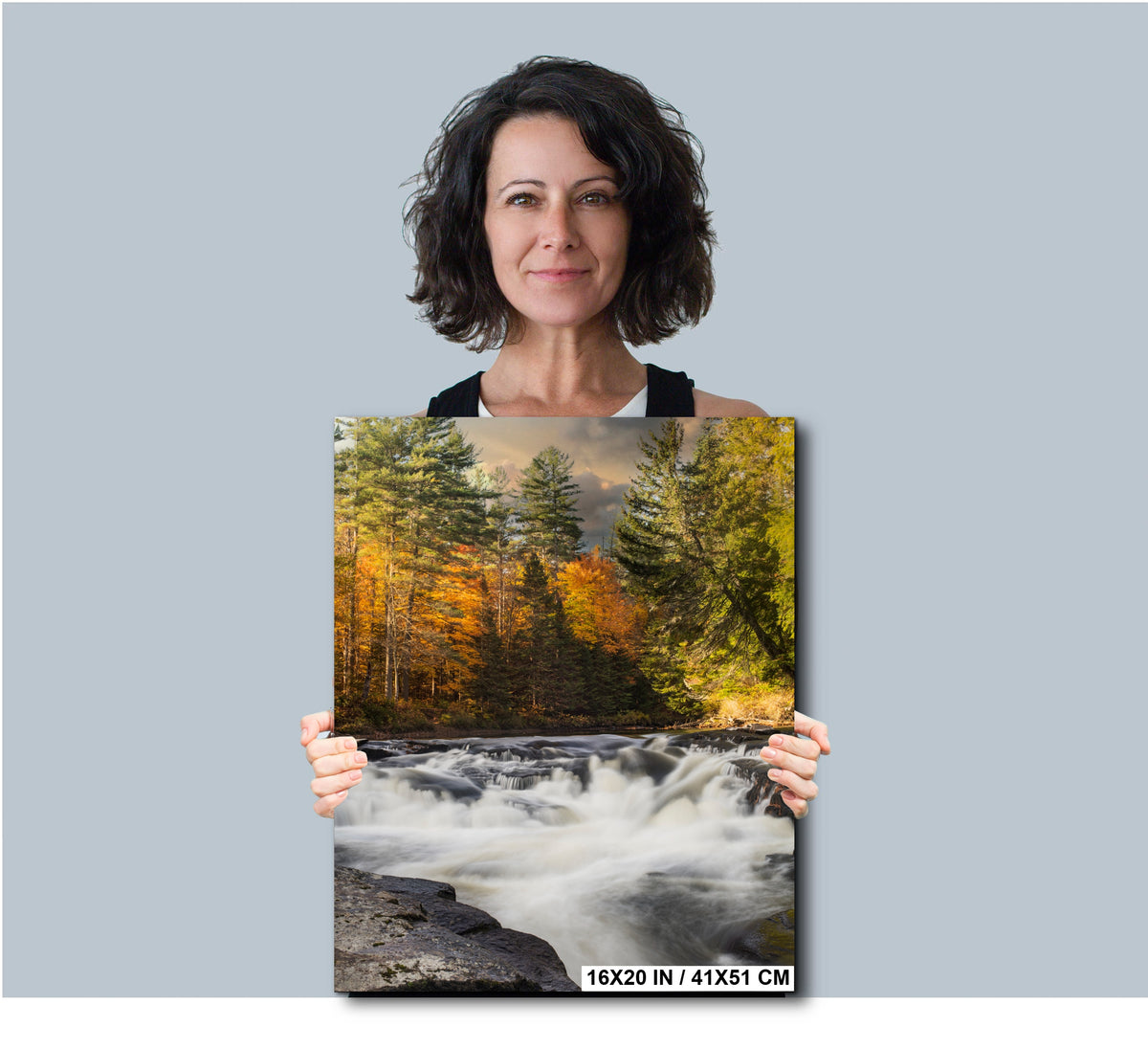When Autumn Hushed the River: A Soft Descent Through Pines