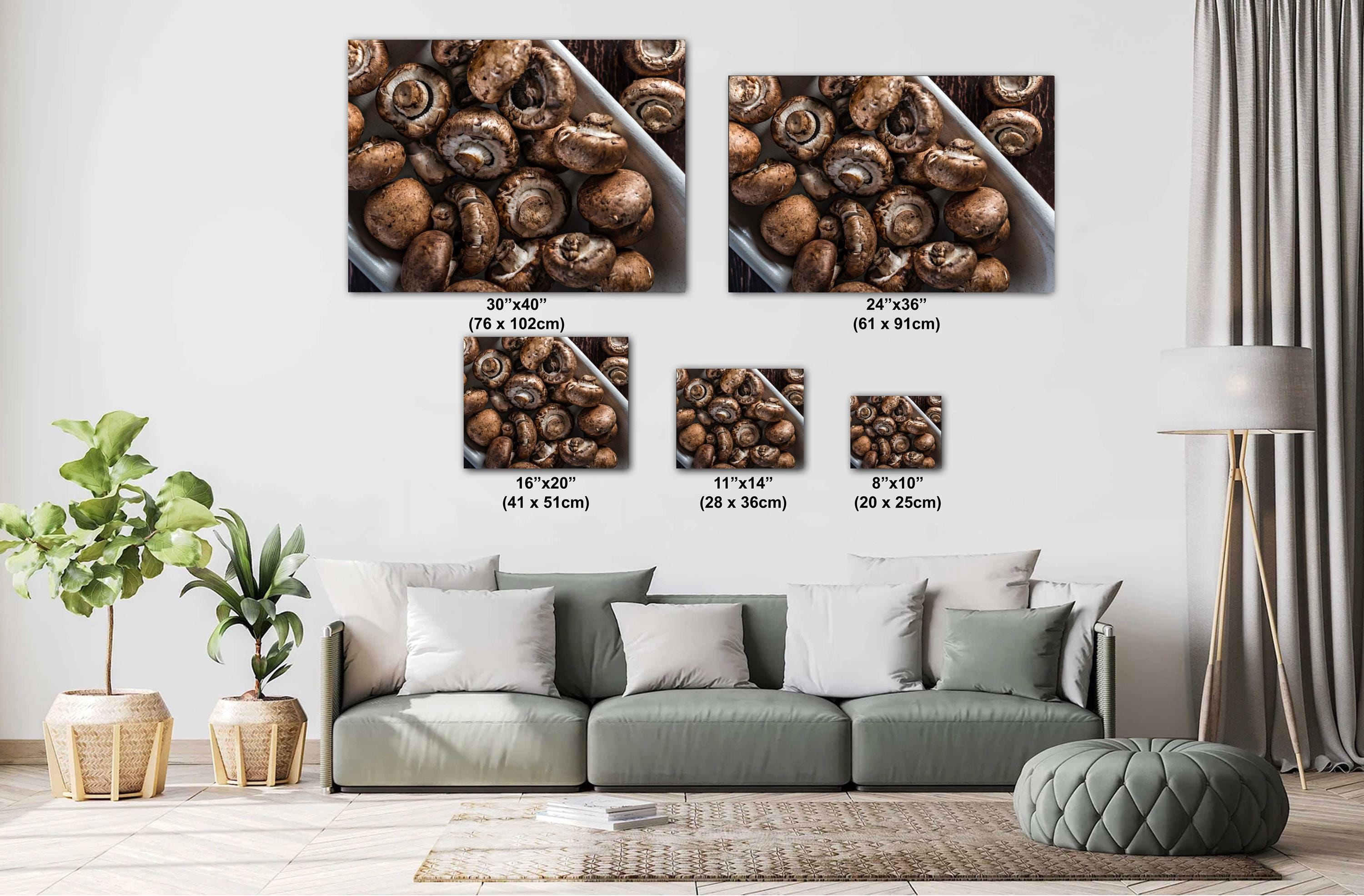 Raw Food Photography Print - Abstract Kitchen Wall Art | Rustic Food Decor