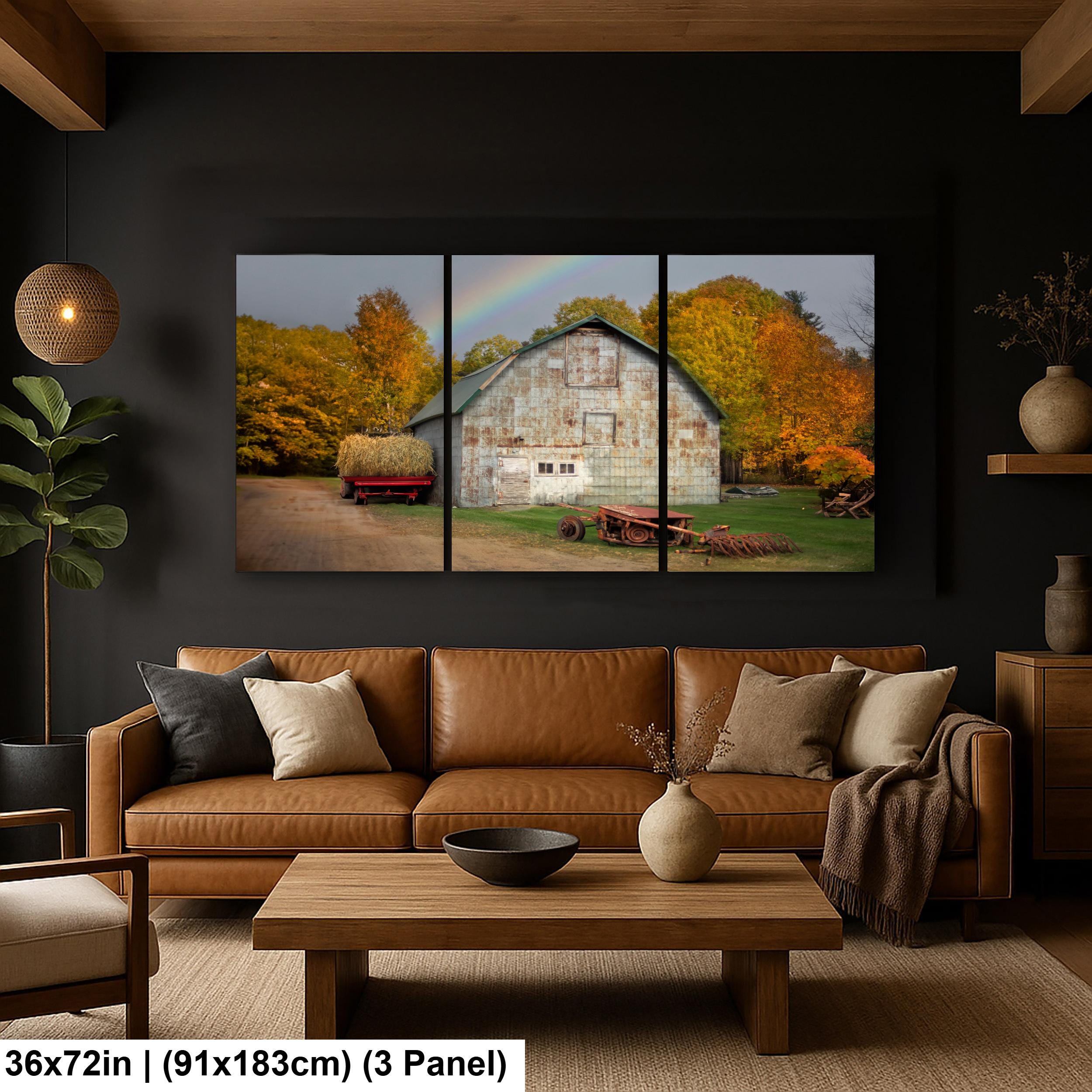 Adirondack Autumn Print - Rustic Wall Art Featuring Vintage Wagon & Fall Foliage
