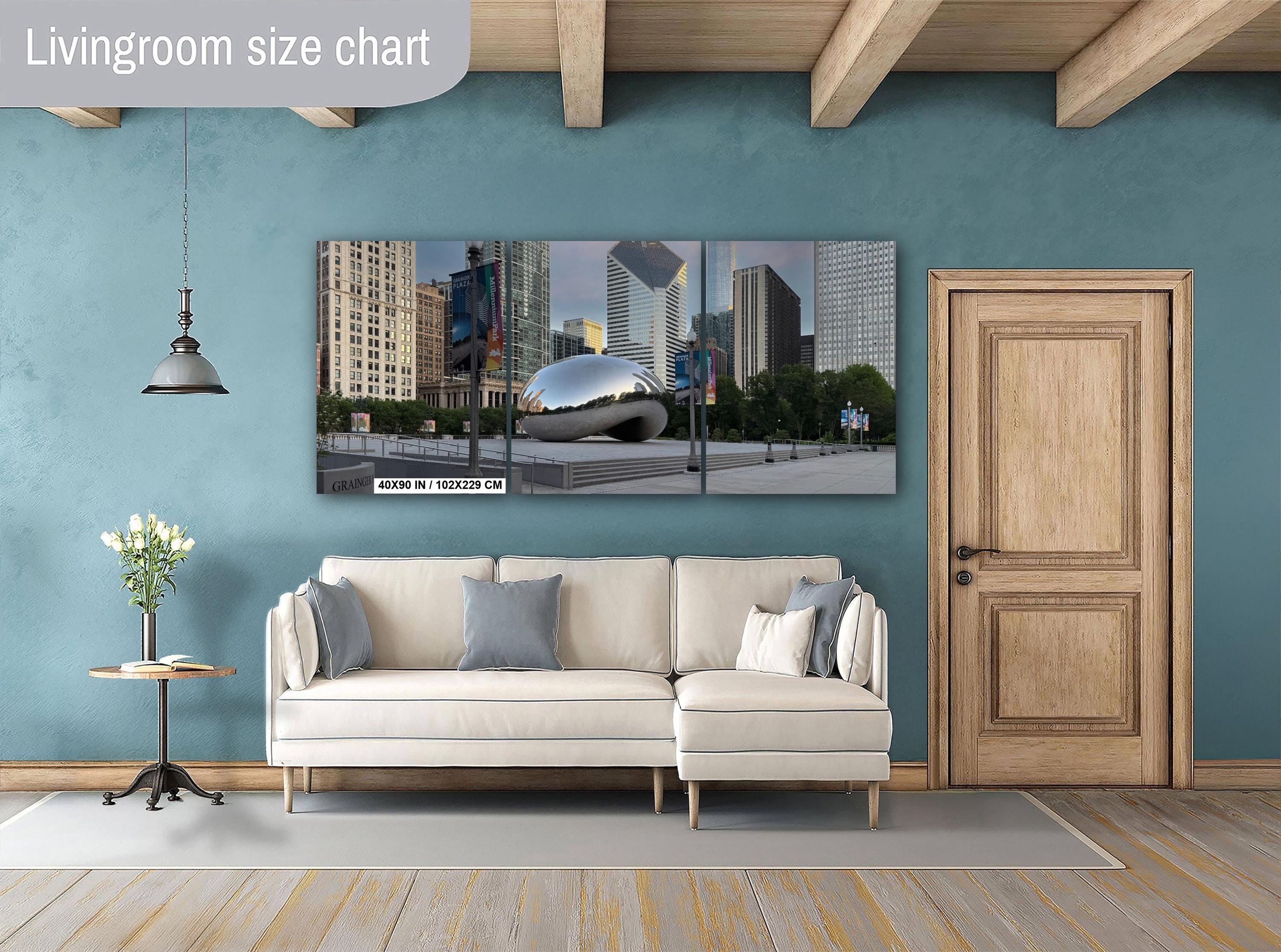 Chicago Bean Photography Print – Urban Landmark Art | Reflective Sculpture Wall Decor