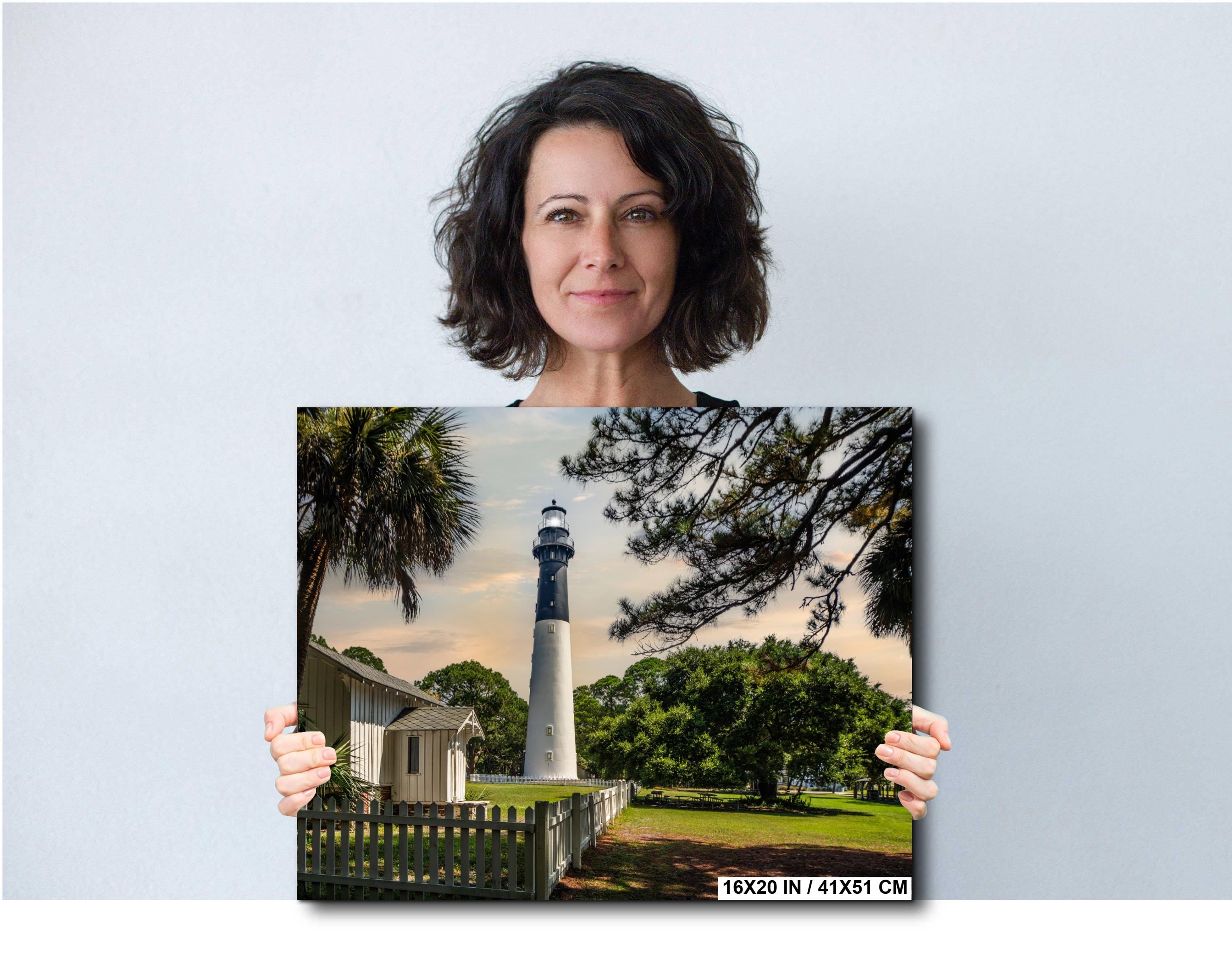 St Simons Lighthouse Print – Historic Lighthouse Photo on Archival Paper | Coastal Wall Art