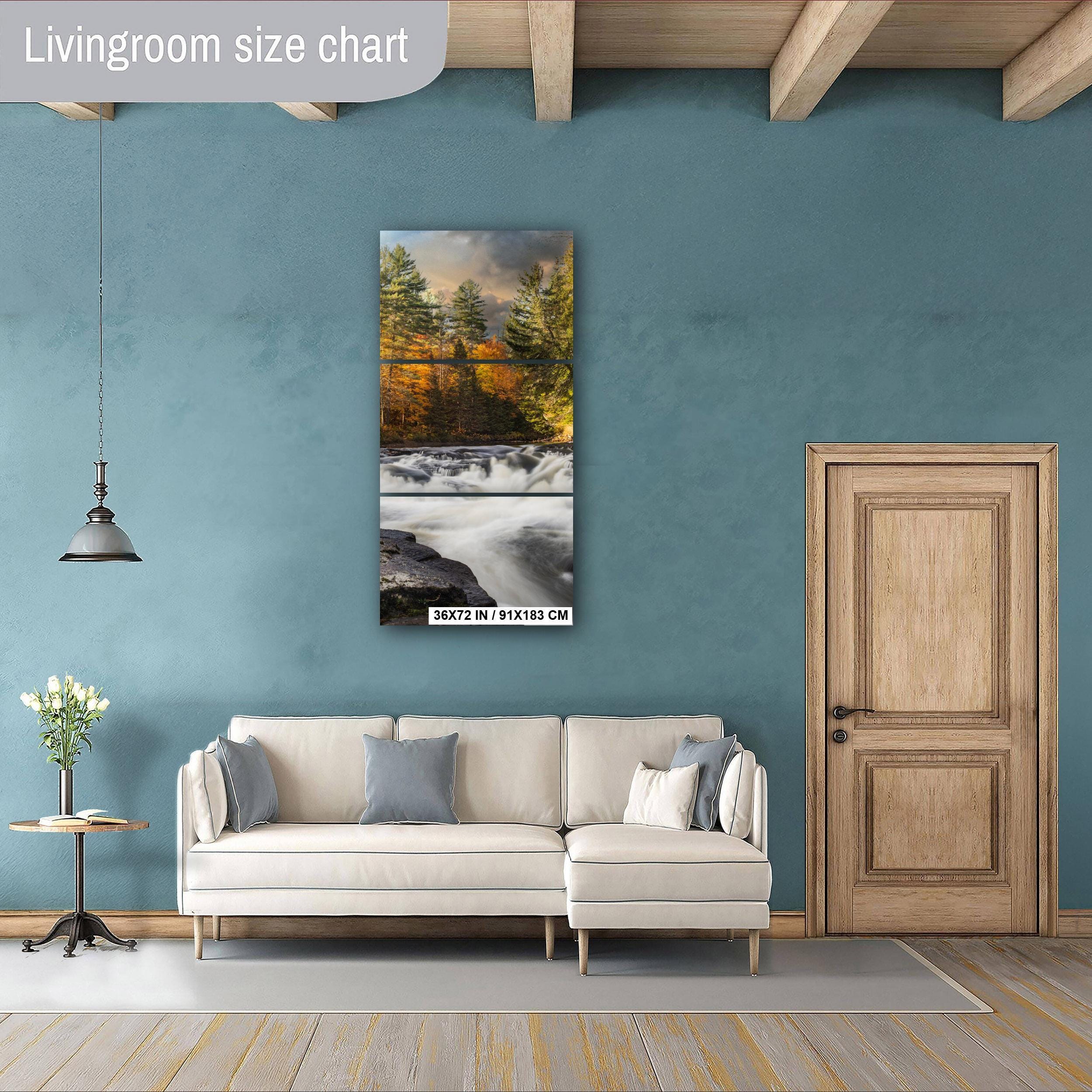Adirondack Autumn Print – New York Mountain Art | Scenic Fall Landscape Wall Decor