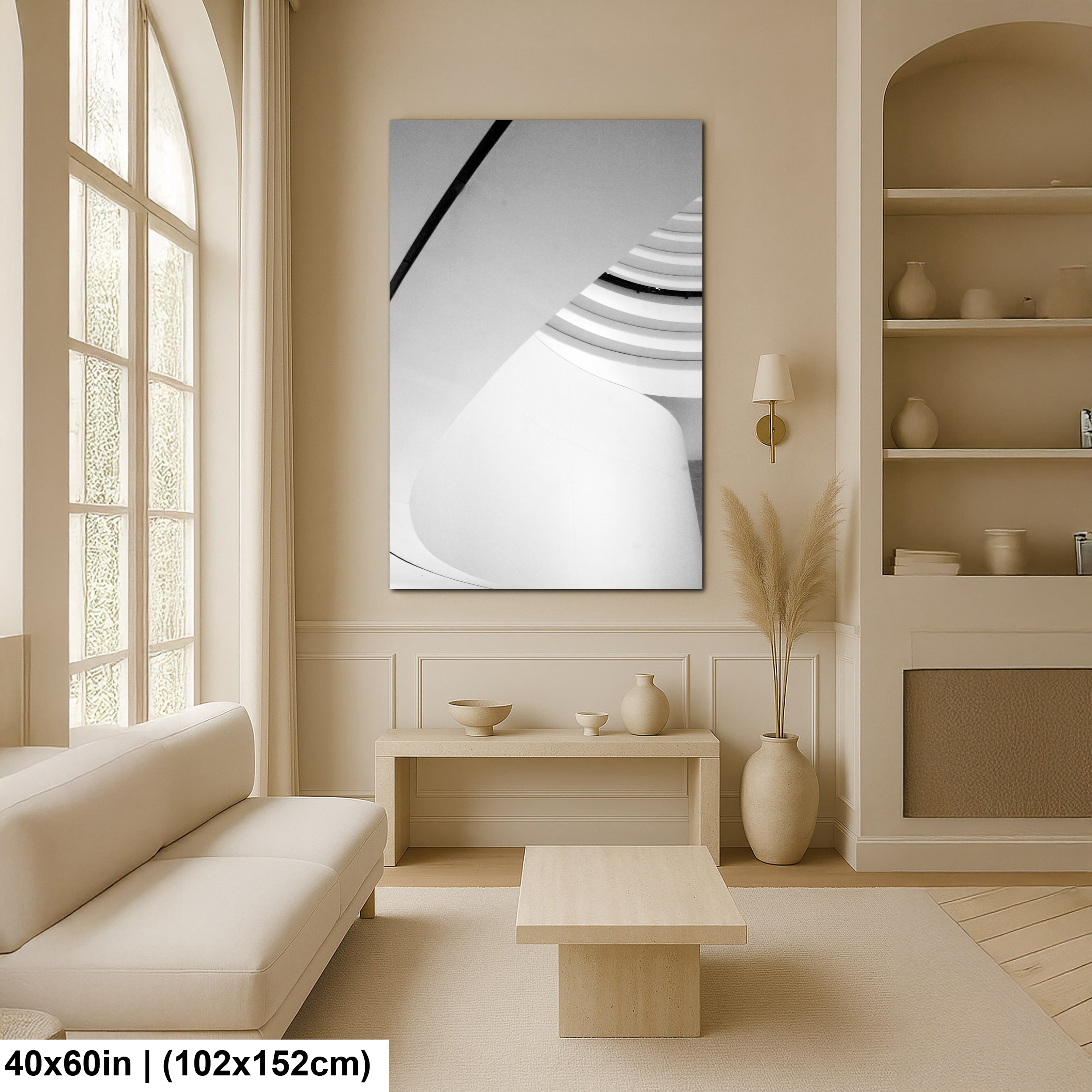 Whisper of Curves: A Minimal Study in Architectural Light
