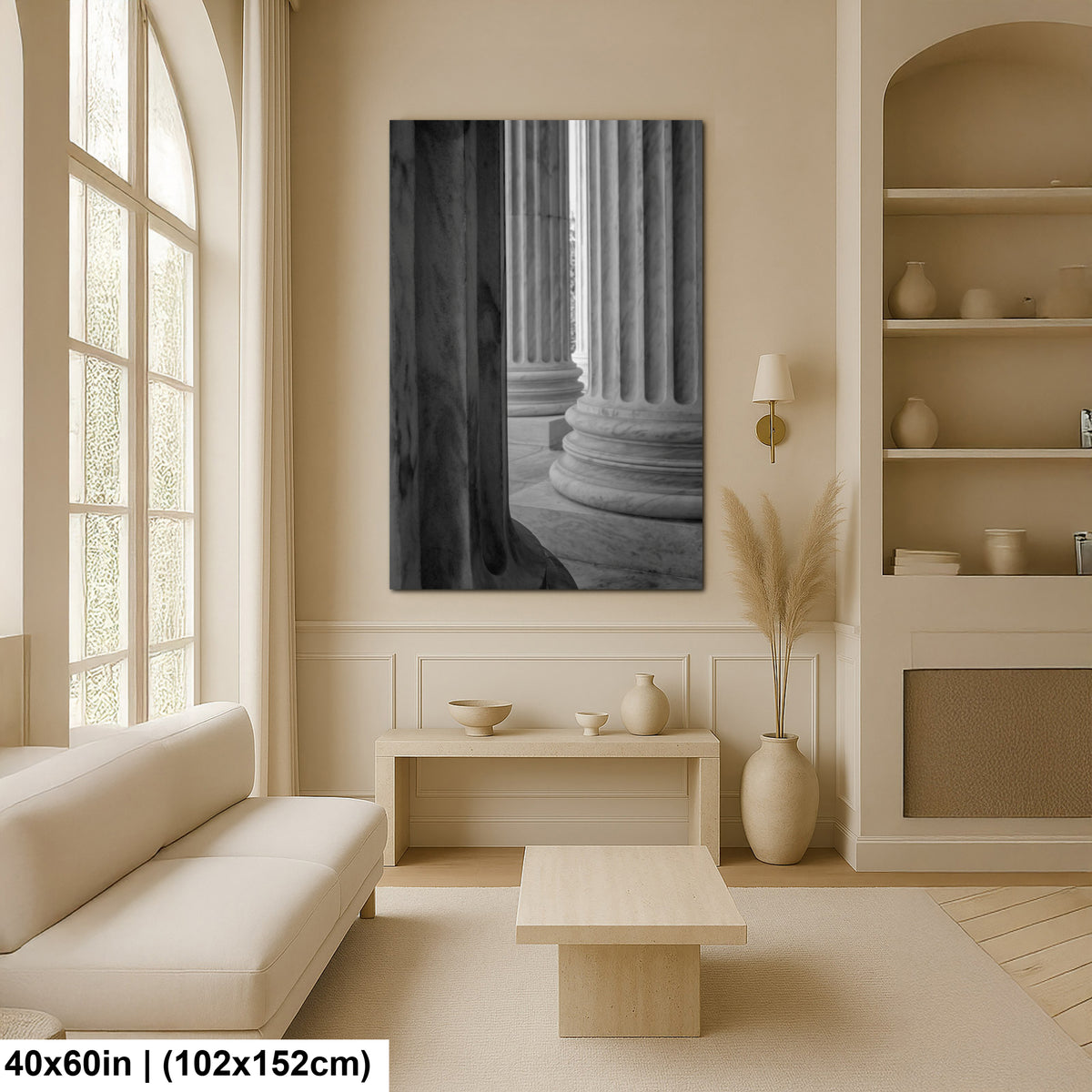 Whispers of Marble — Depth and Contrast in Classical Columns