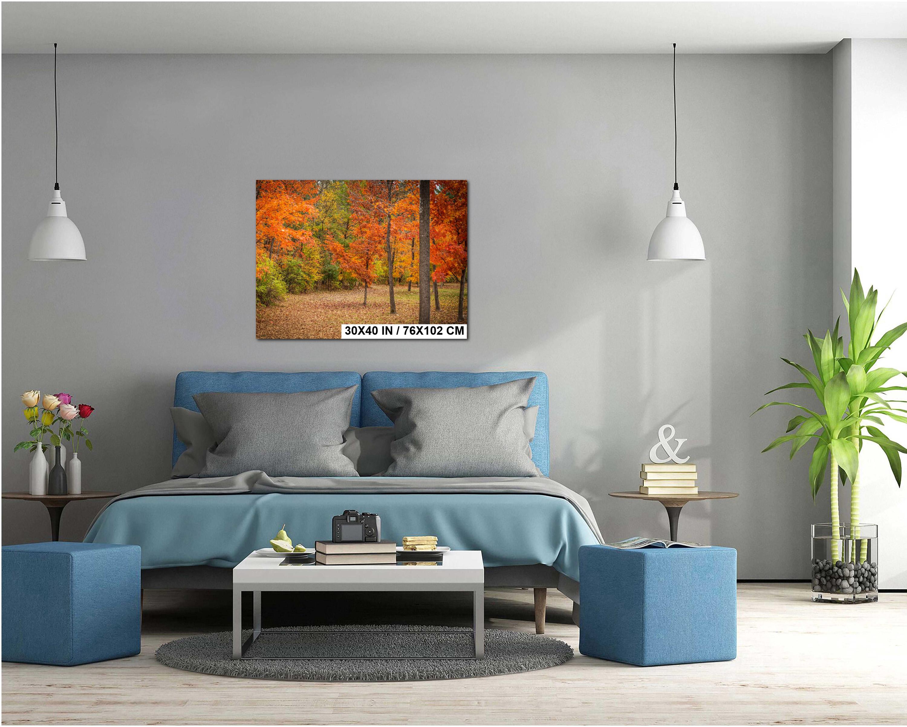 Adirondack Autumn Print – Fall Foliage Art | Scenic New York Landscape Wall Decor