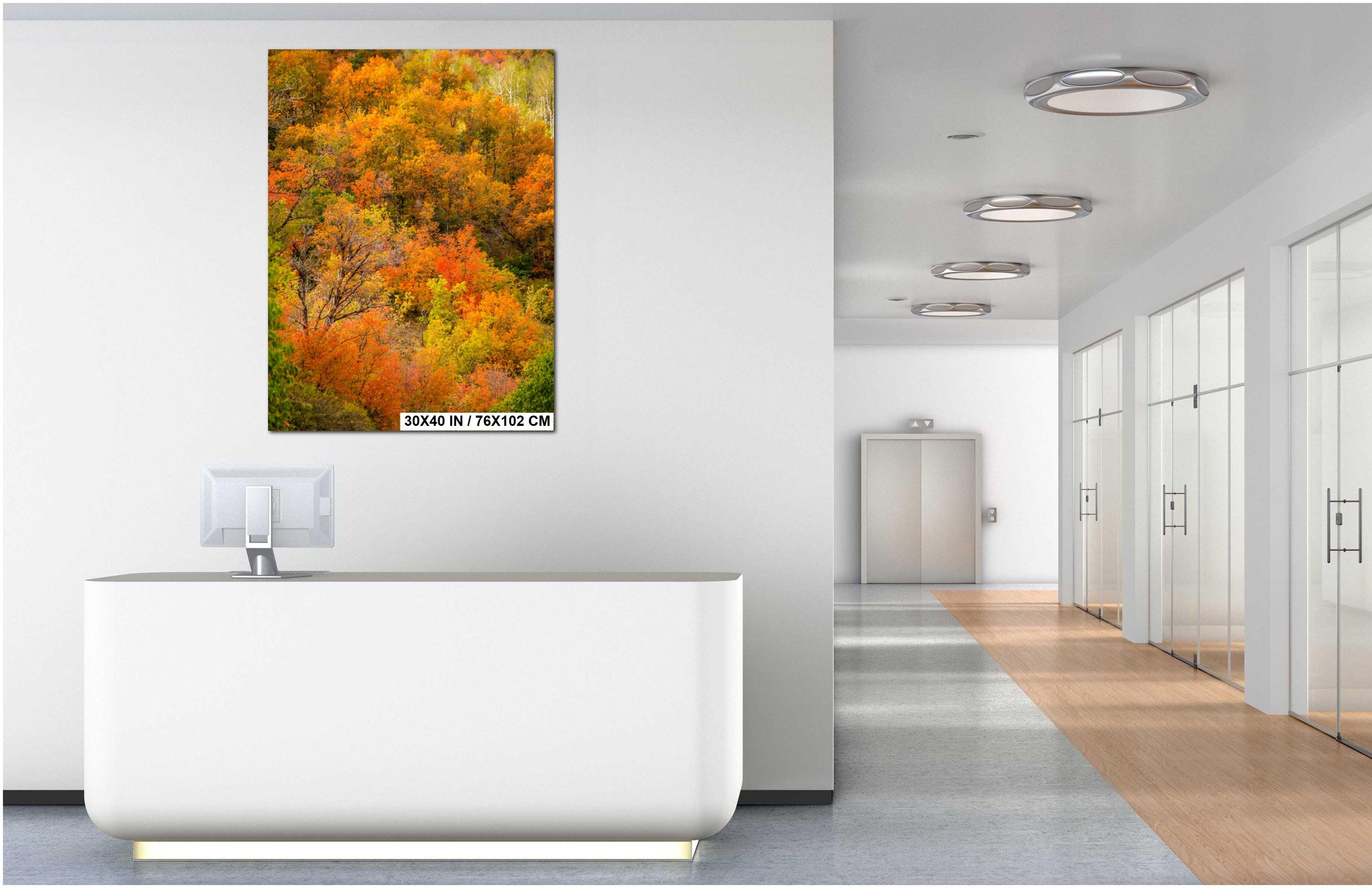 Autumn Mountain Landscape | Wasatch Fall Print - Vibrant Leaf Colors & Scenic Views