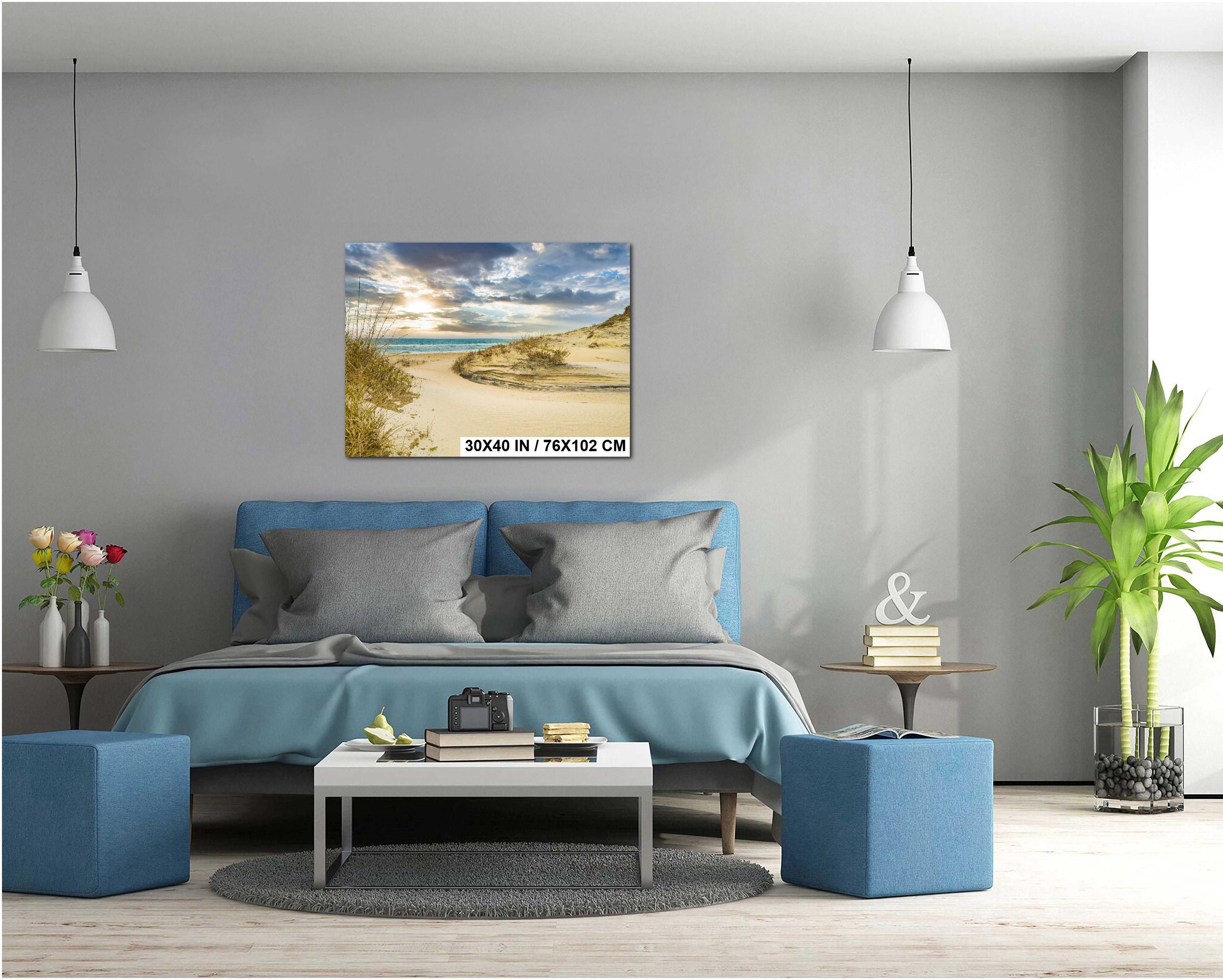 Outer Banks Beach Print – Coastal Wall Art Featuring North Carolina Dunes & Ocean Waves
