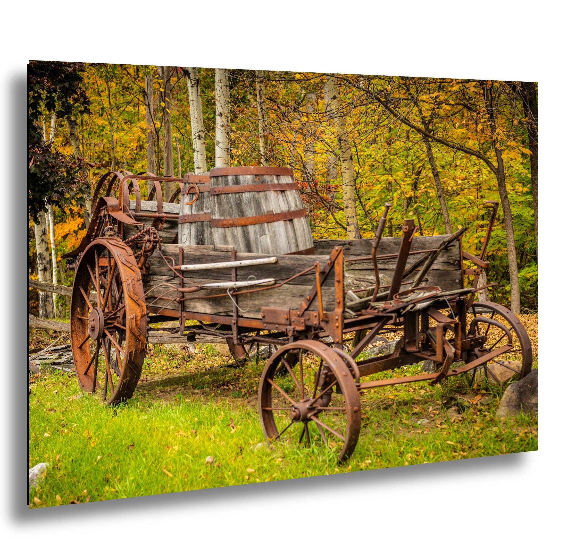 Adirondack Autumn Print – Rustic Wall Art | Abstract Fall Landscape Photo