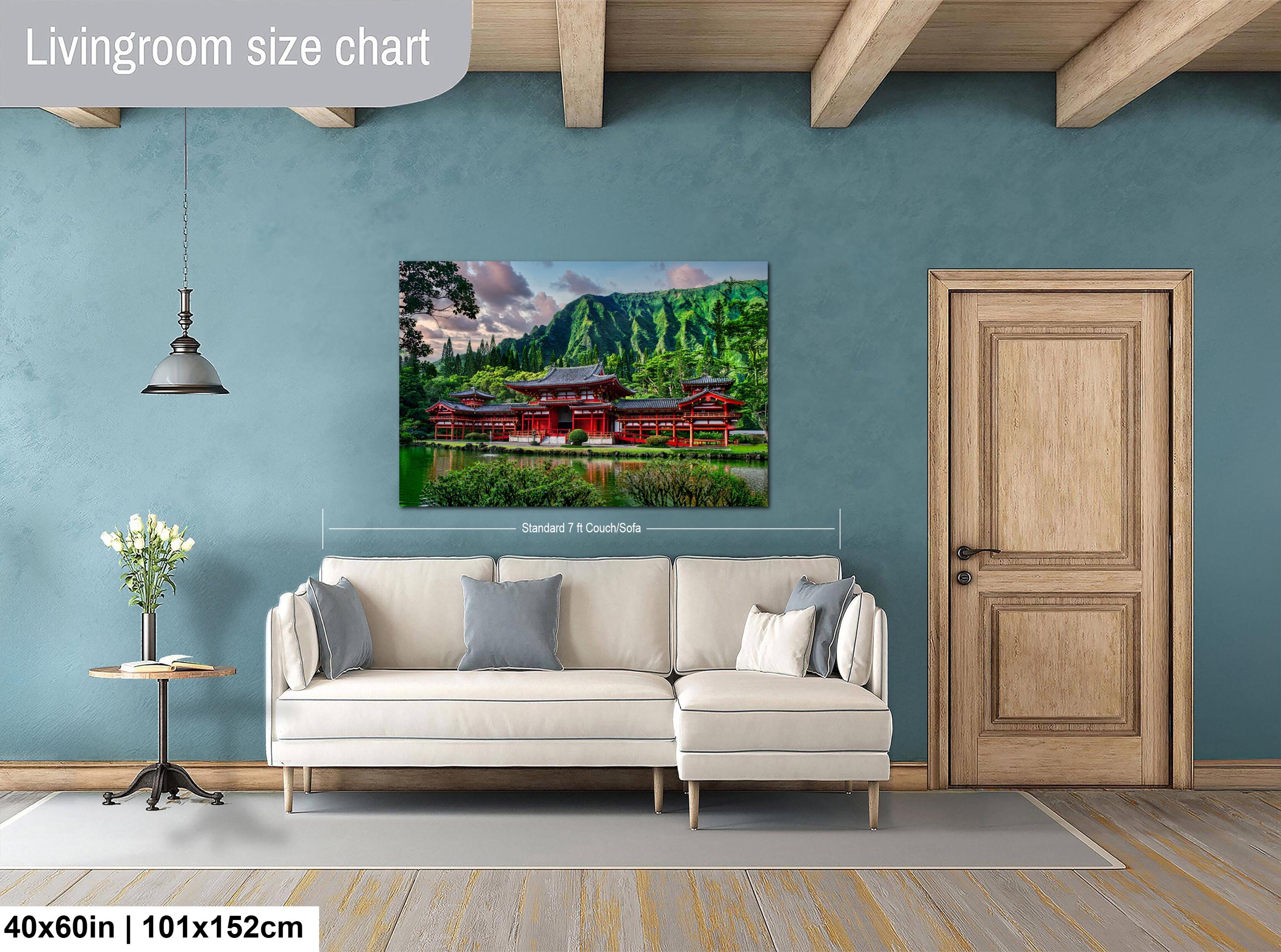 Byodo Temple Photo Print – Hawaiian Wall Decor With Serene Koi Pond Art