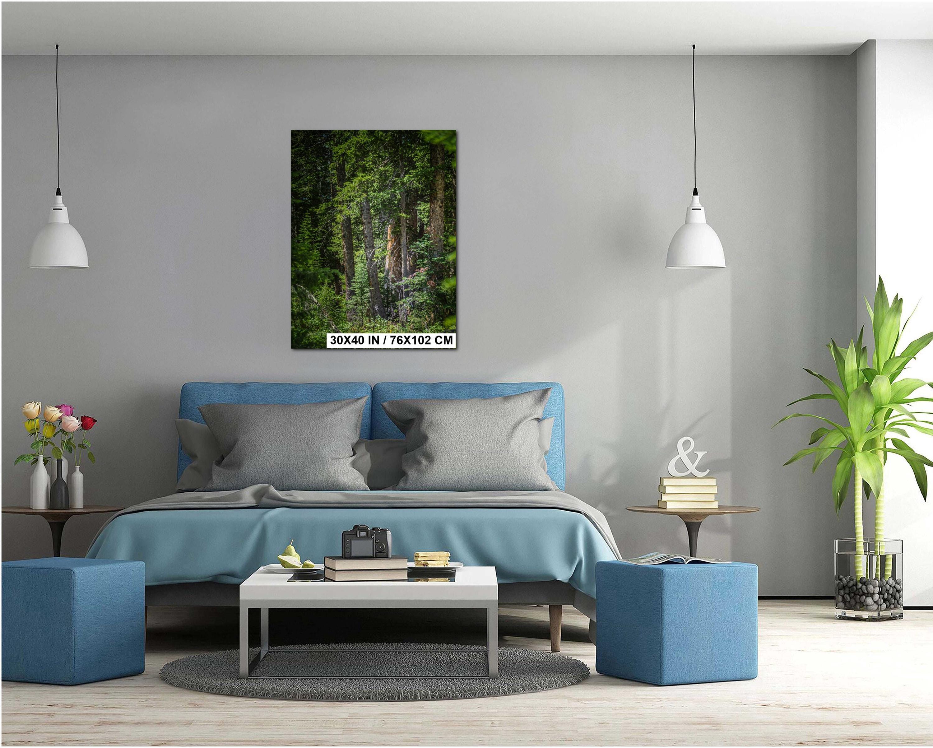 Sawtooth Mountains Print - Scenic Mountain Landscape Art | Rustic Cabin Wall Decor