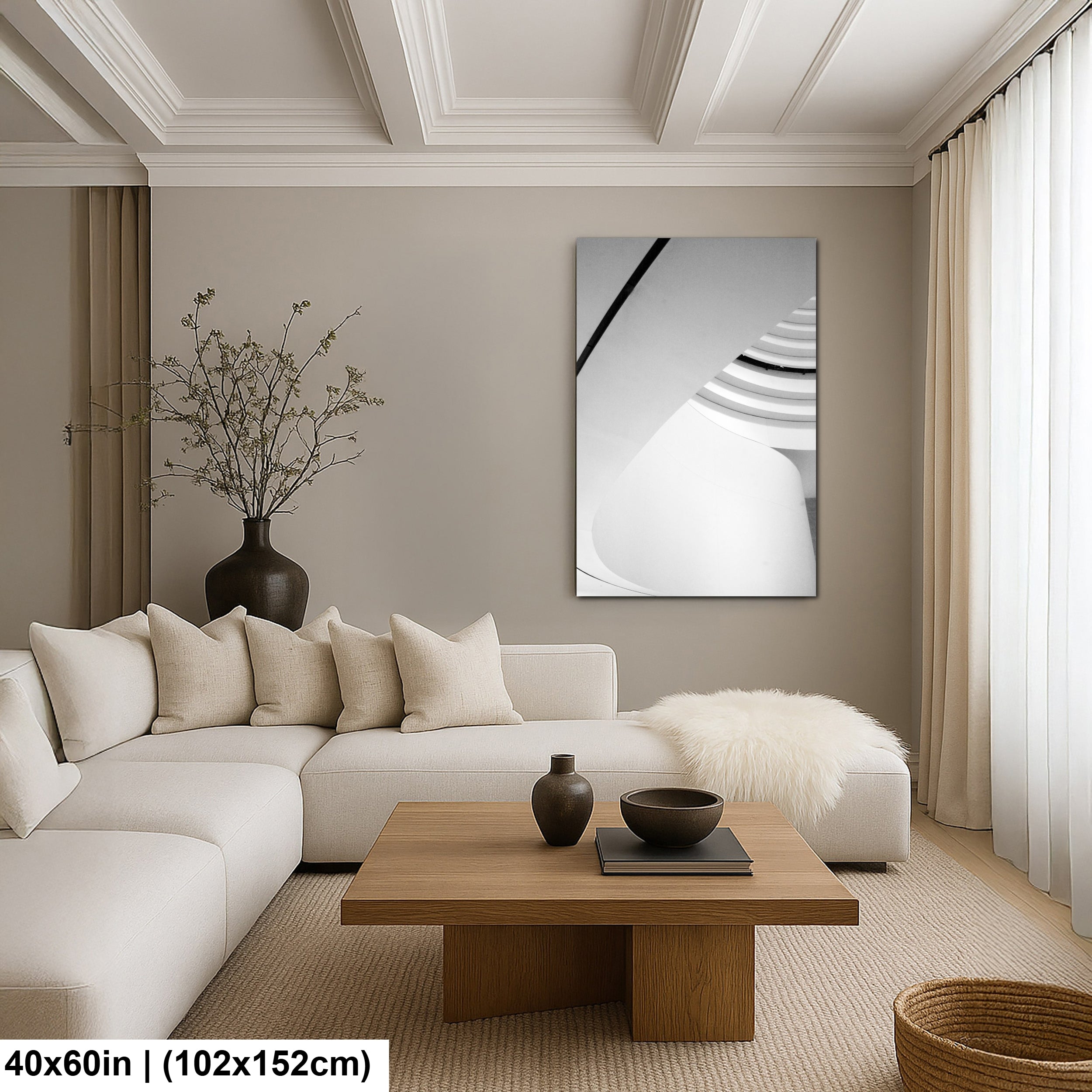 Whisper of Curves: A Minimal Study in Architectural Light