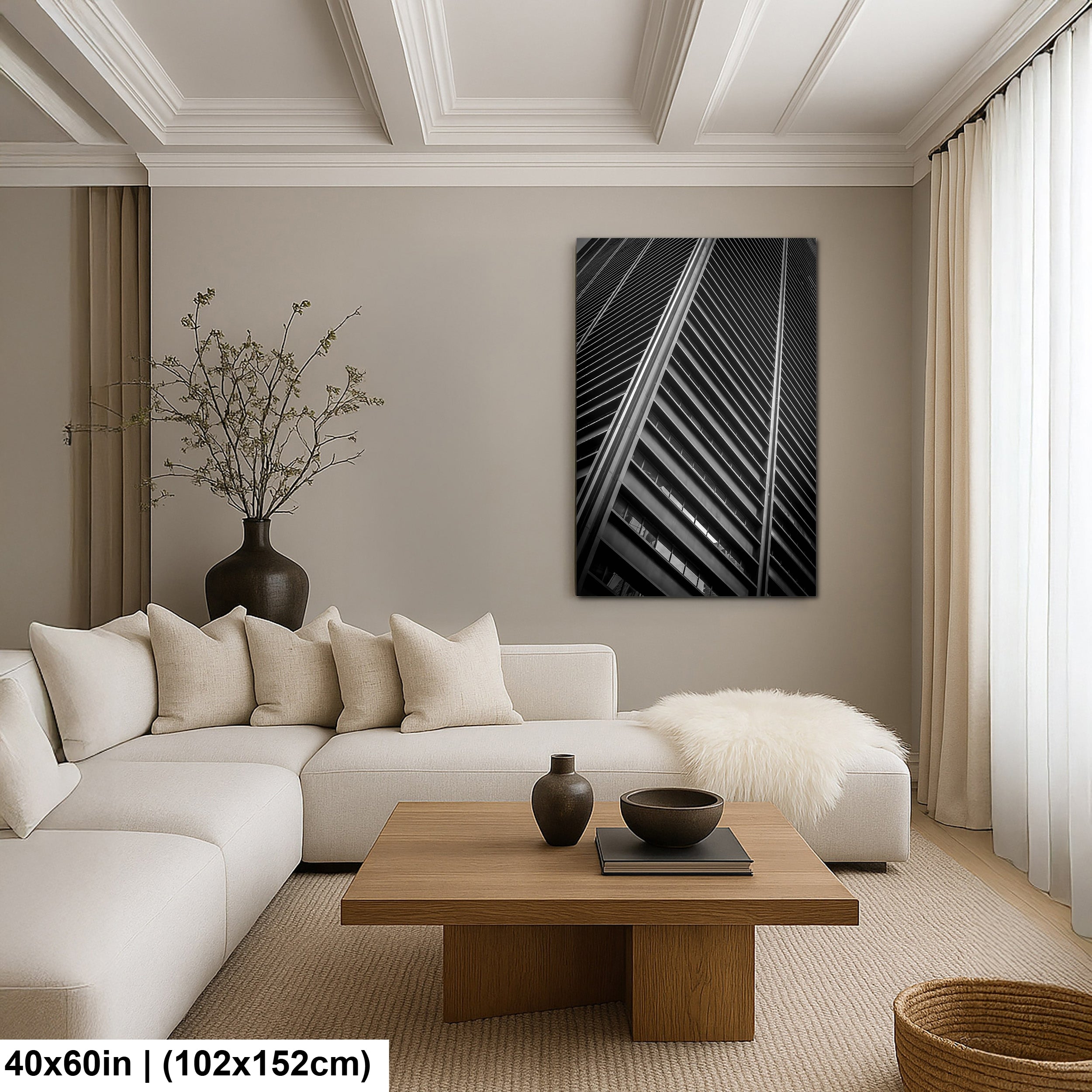 Ascending Parallels: A Monochrome Study in Urban Geometry