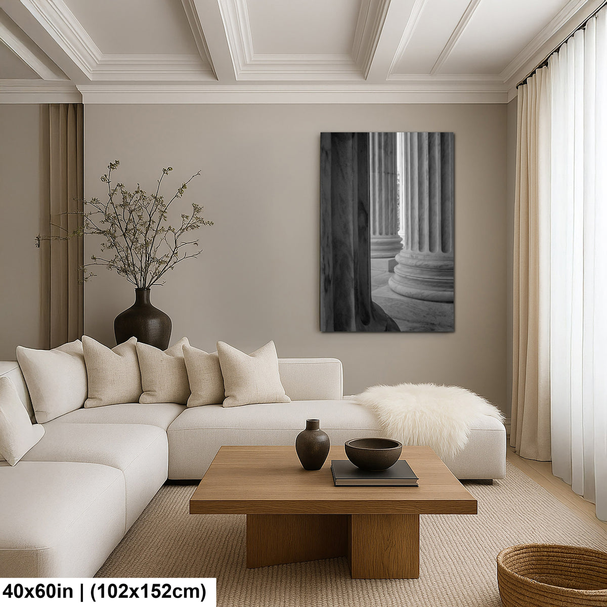 Whispers of Marble — Depth and Contrast in Classical Columns