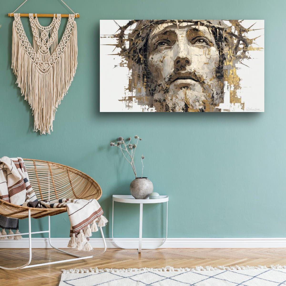 Christian Wall Decor – Jesus Christ Art | Faith Inspired Print for Prayer Room