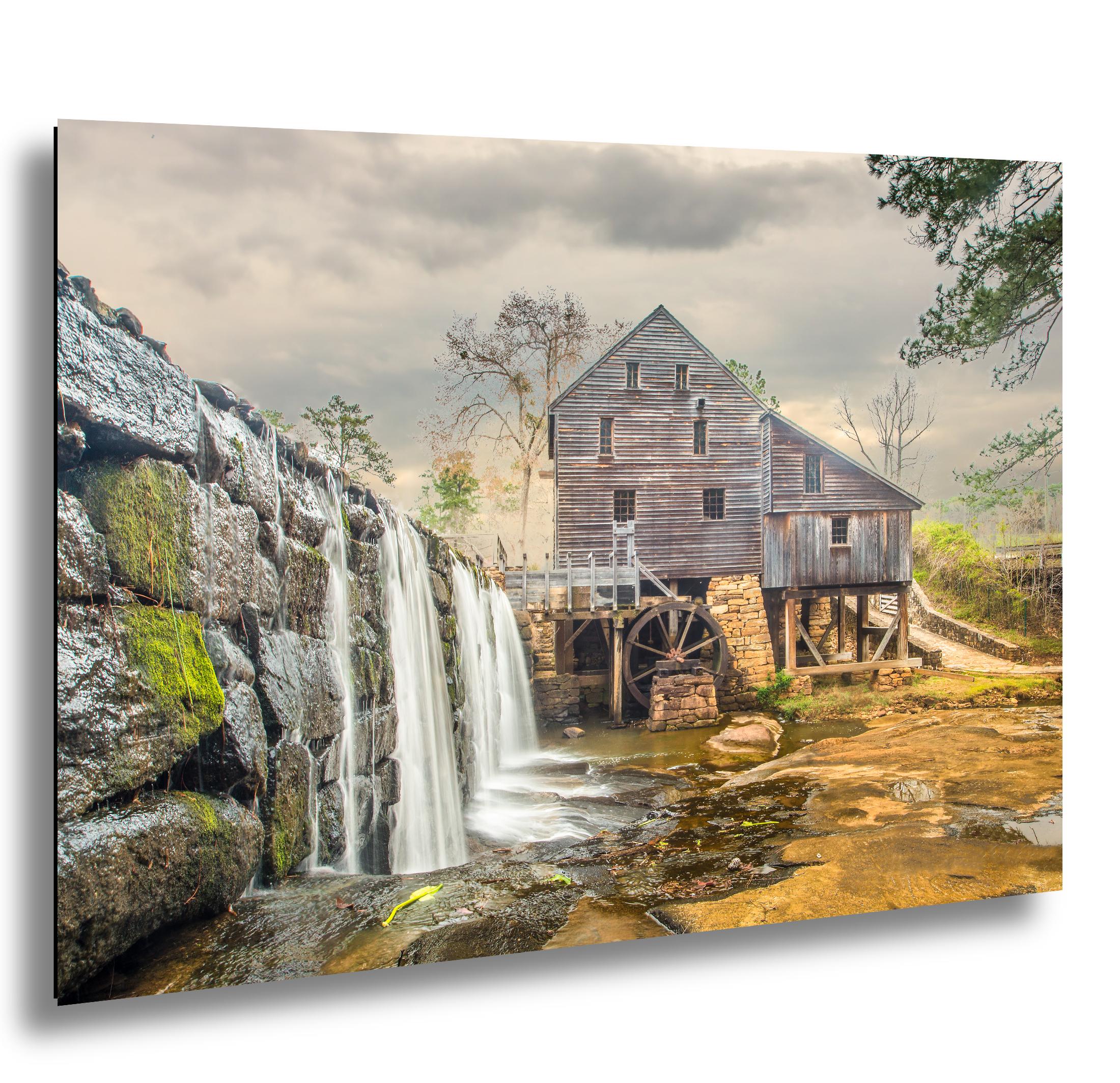 Yates Mill Photography Print – Historic Mill Photo Rustic Watermill Art Decor