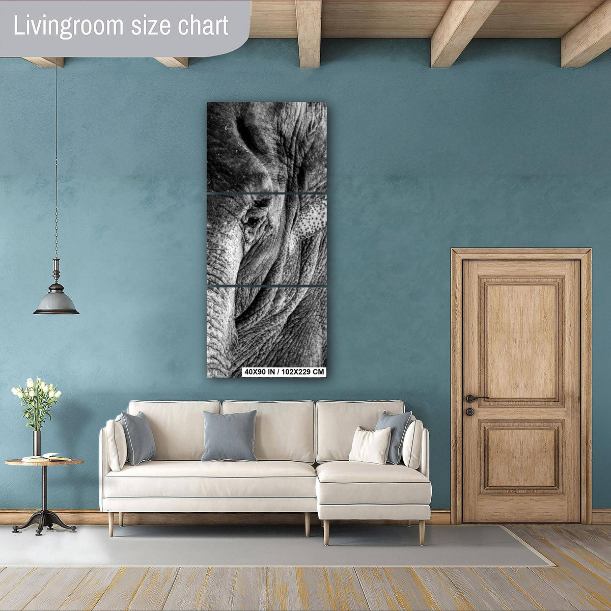 Elephant Wall Art – Majestic Wildlife Print | African Safari Home Decor