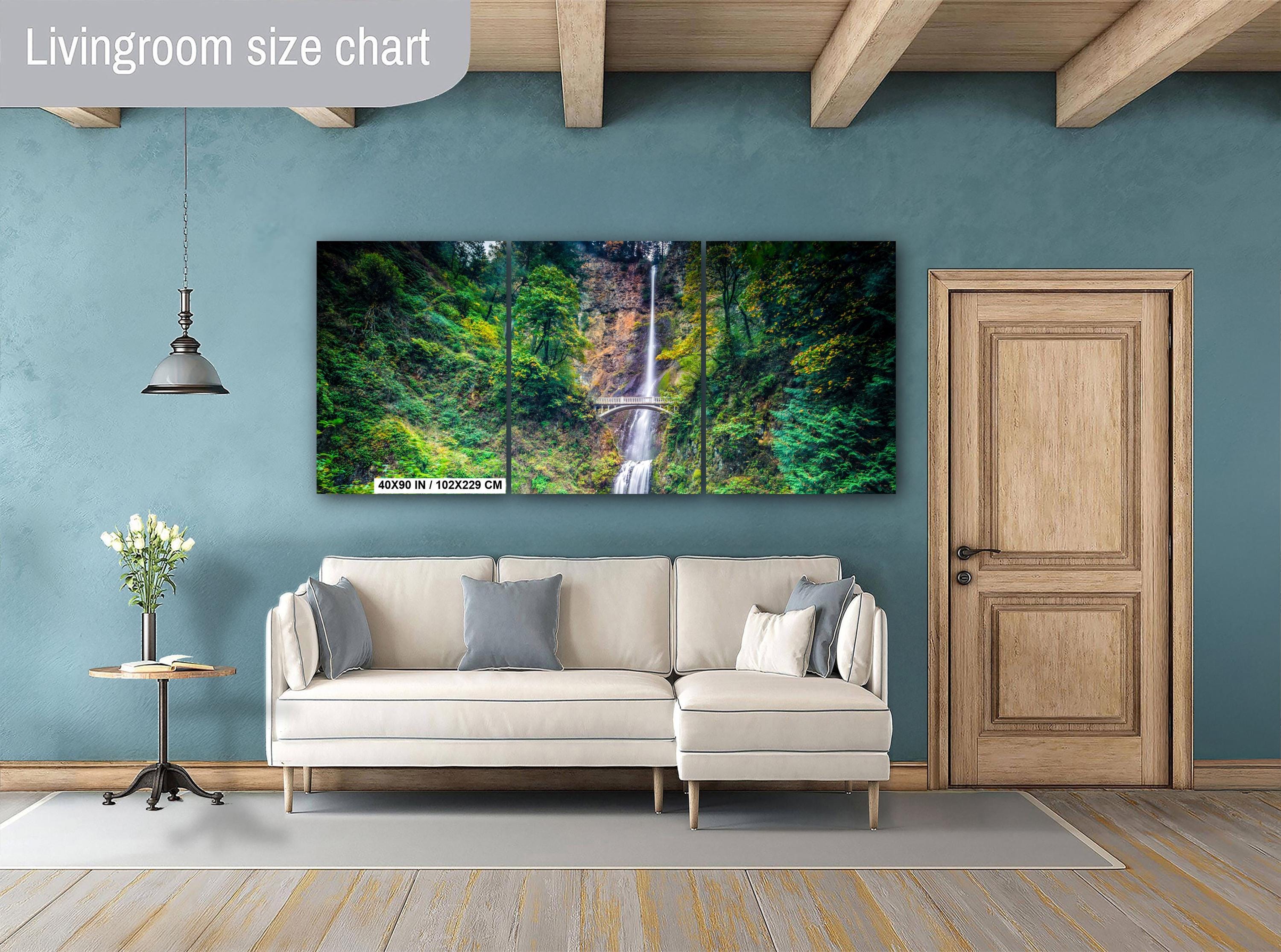Pacific Northwest Waterfall - Columbia River Gorge Scenic Waterfall Wall Art Print