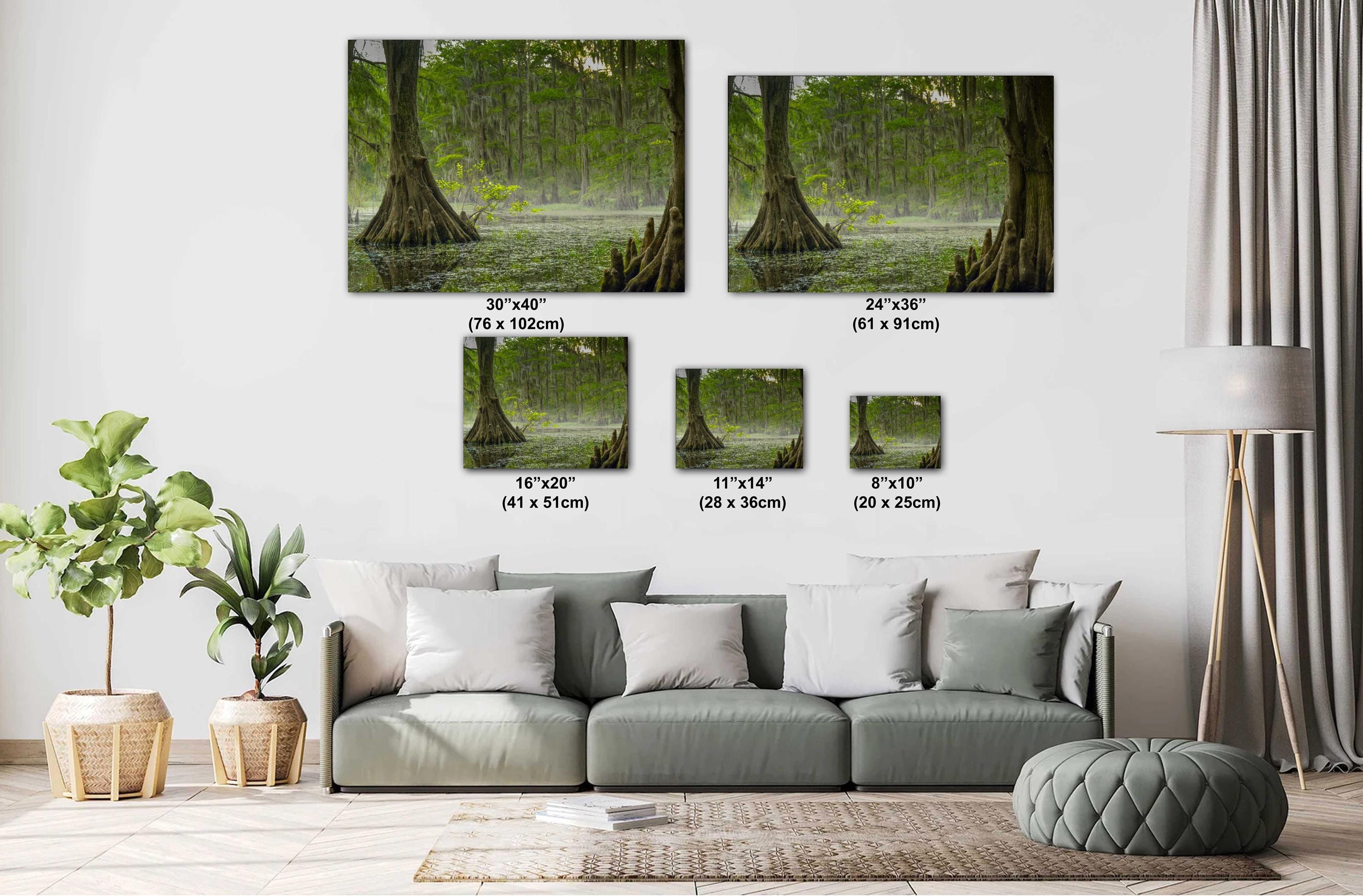 Caddo Lake Wall Art – Misty Lake Artwork | Nature Wall Decor For Home & Office