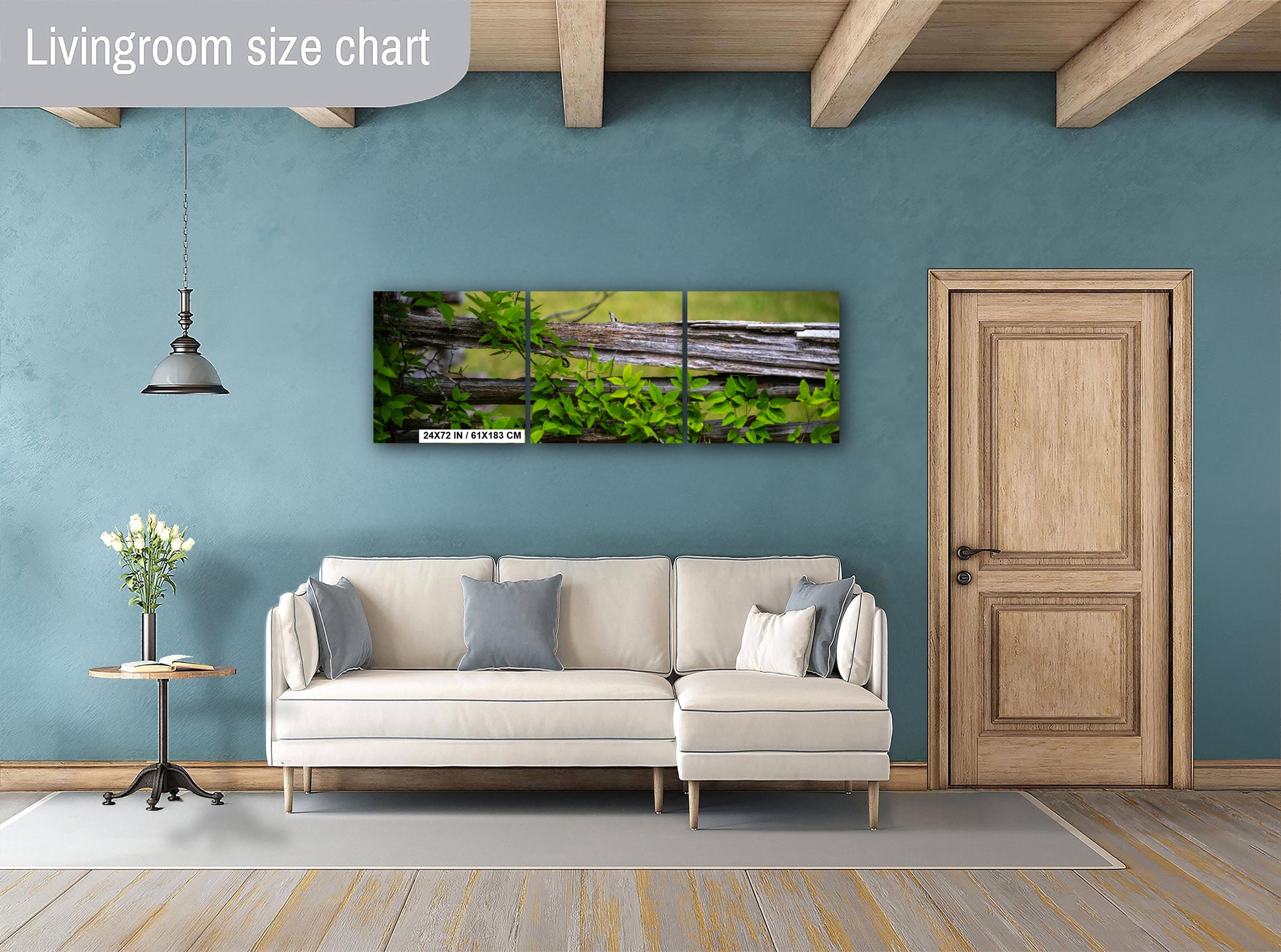 Virginia Landscape Print – Rustic Wall Art Featuring Vintage Rural Scene & Southern Charm Decor