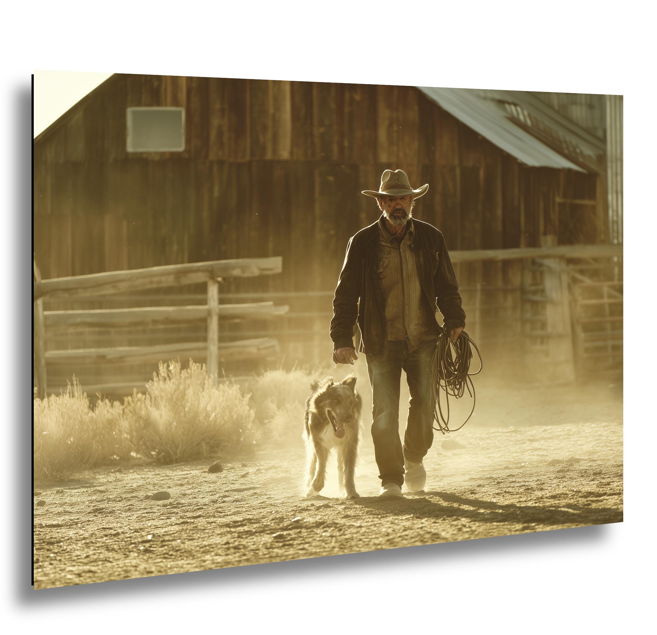 Cowboy Art Print – Rustic Western Style Art | Texas Ranch Wall Decor