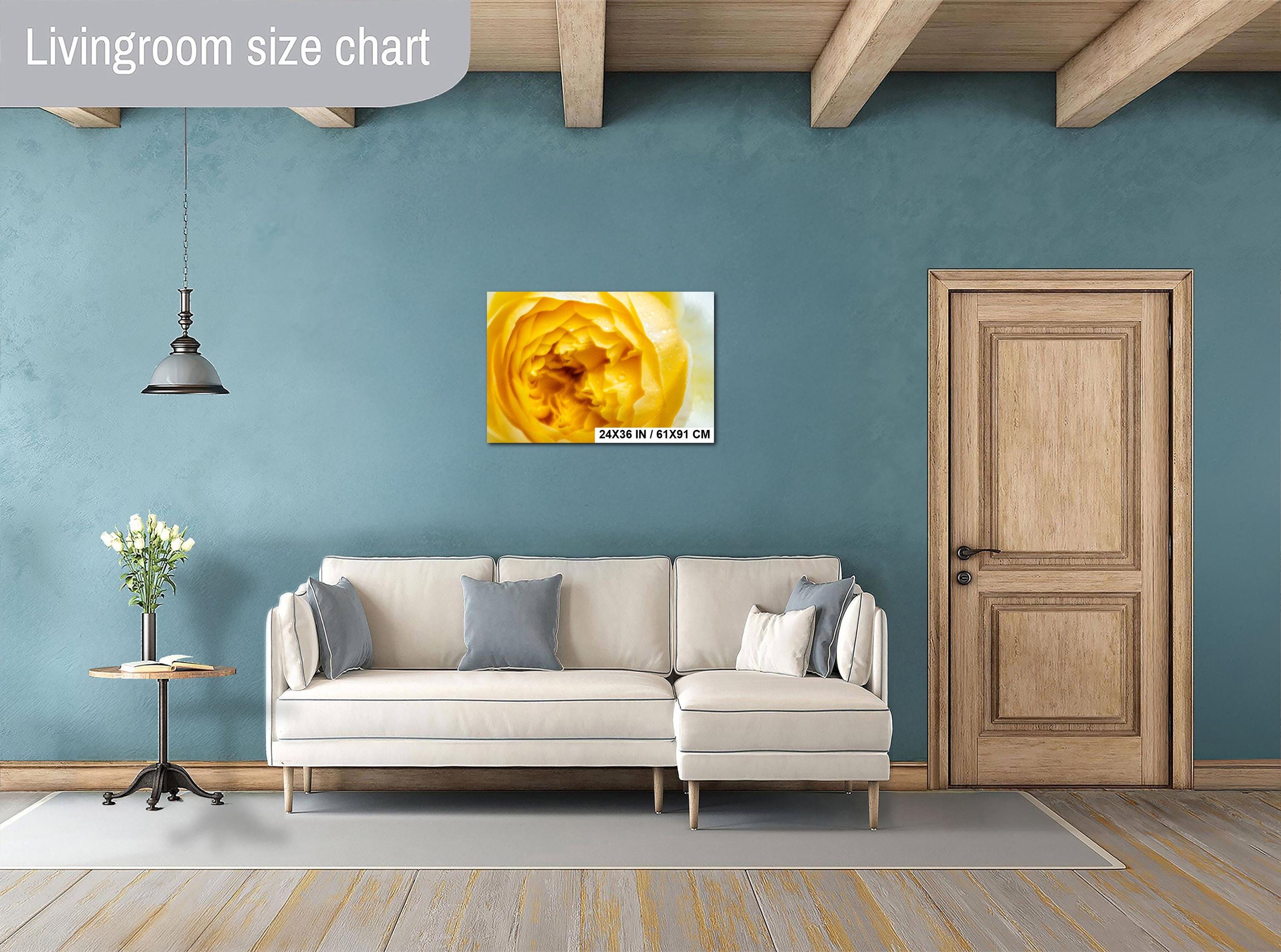 Yellow Rose Wall Art – Vibrant Floral Photography Print | Modern Home Decor