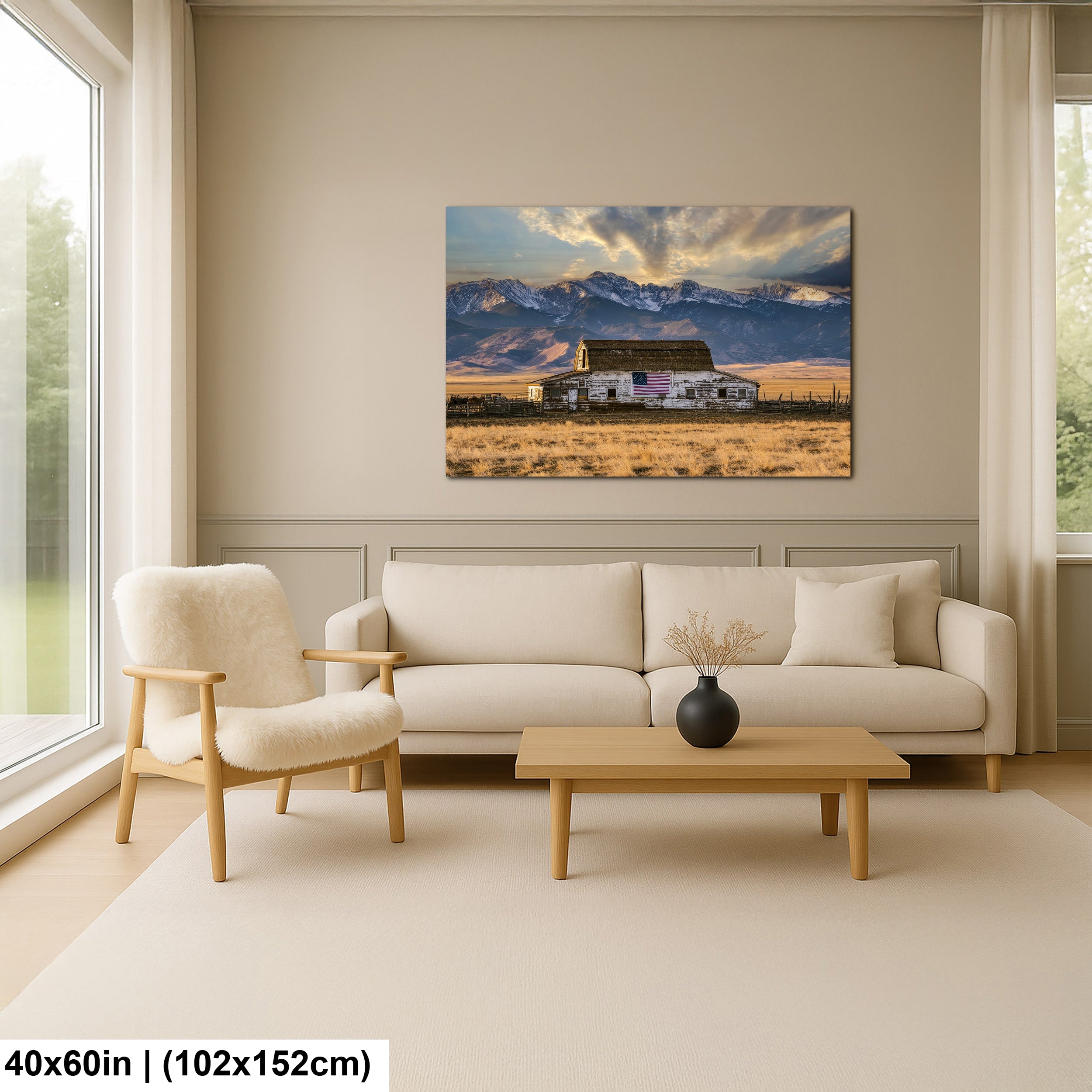 American Barn | American barn on the wind-swept plains of Colorado | Northern Colorado