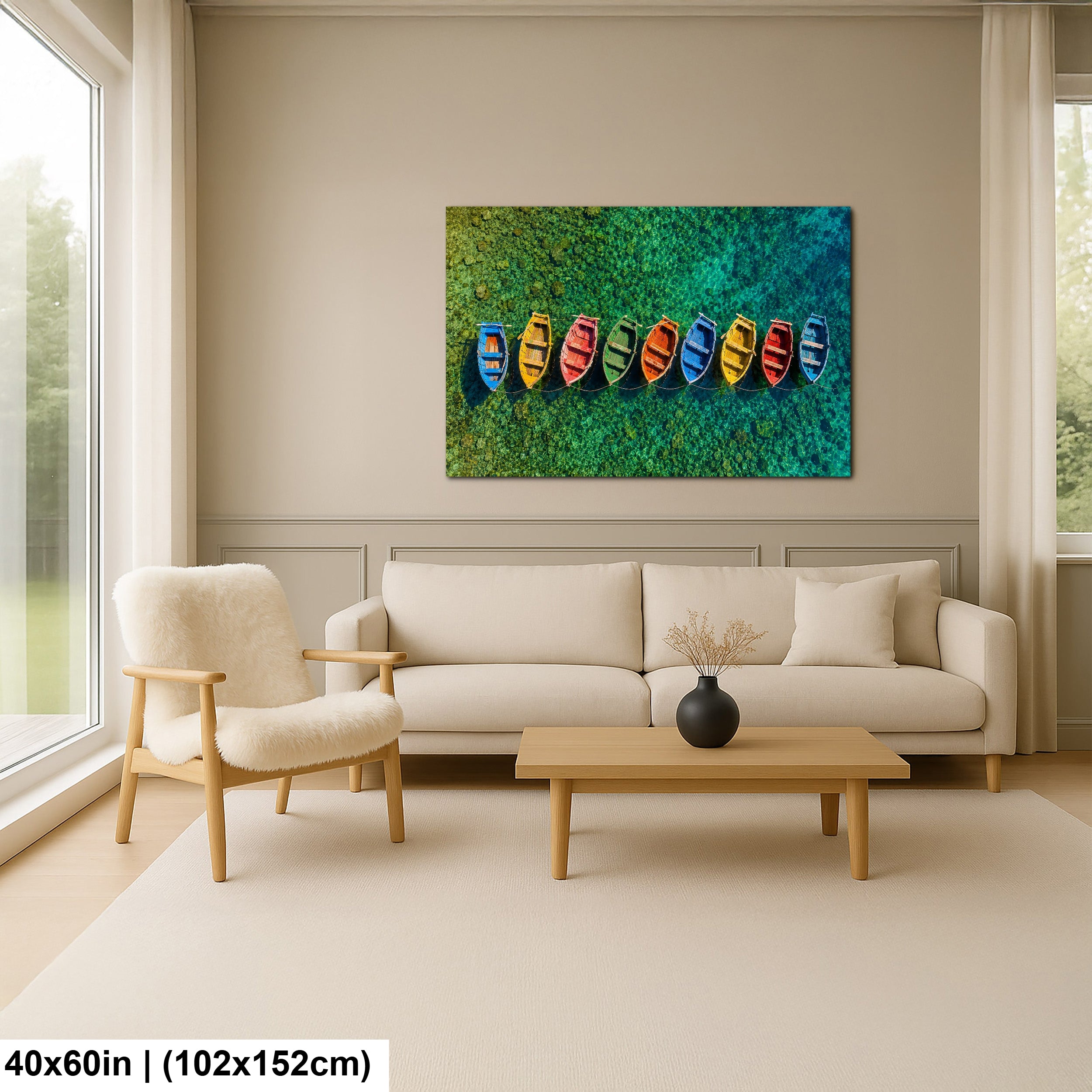 The Rainbow Fleet | Mountain Scenic Wall Decor | Rocky Mountain Art