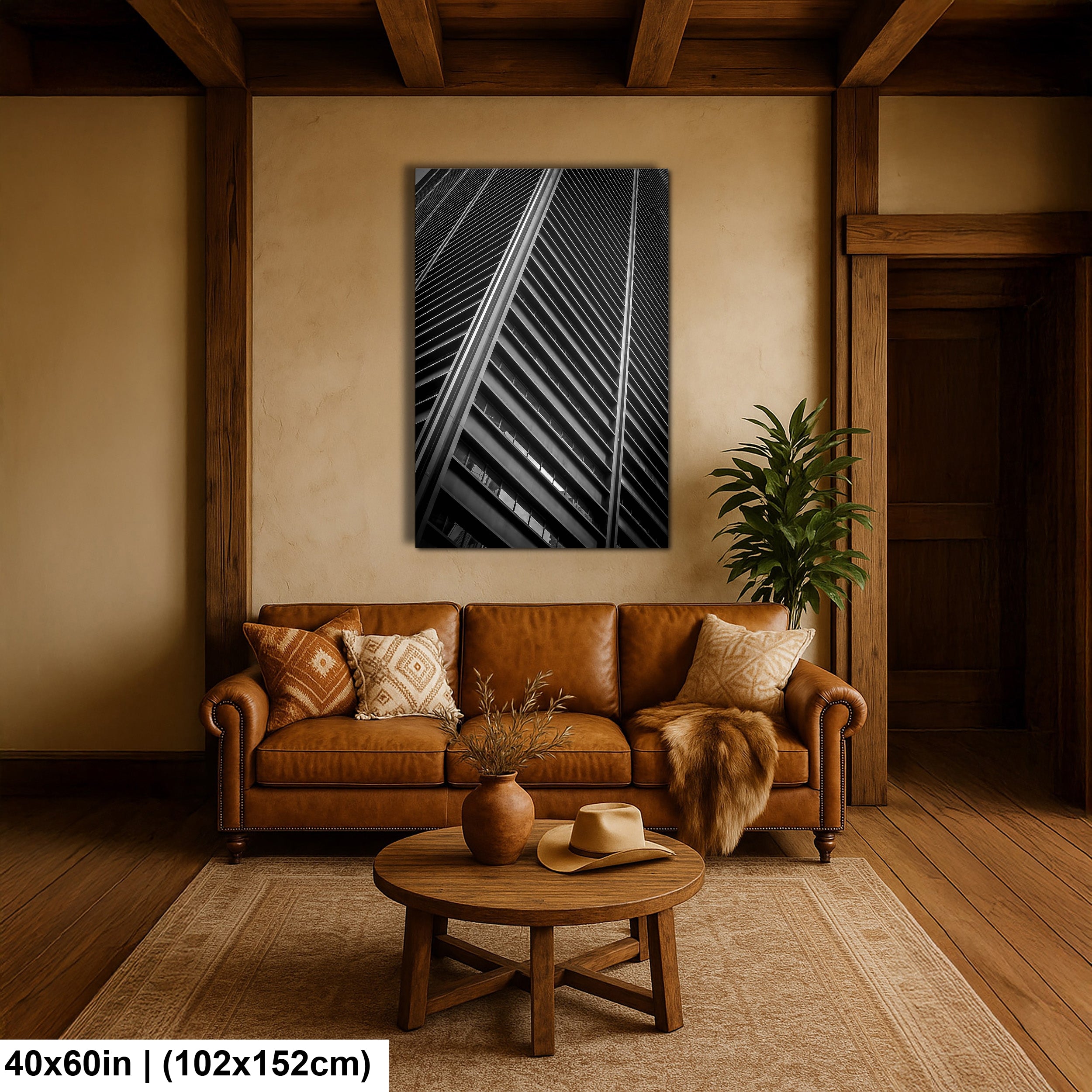 Ascending Parallels: A Monochrome Study in Urban Geometry
