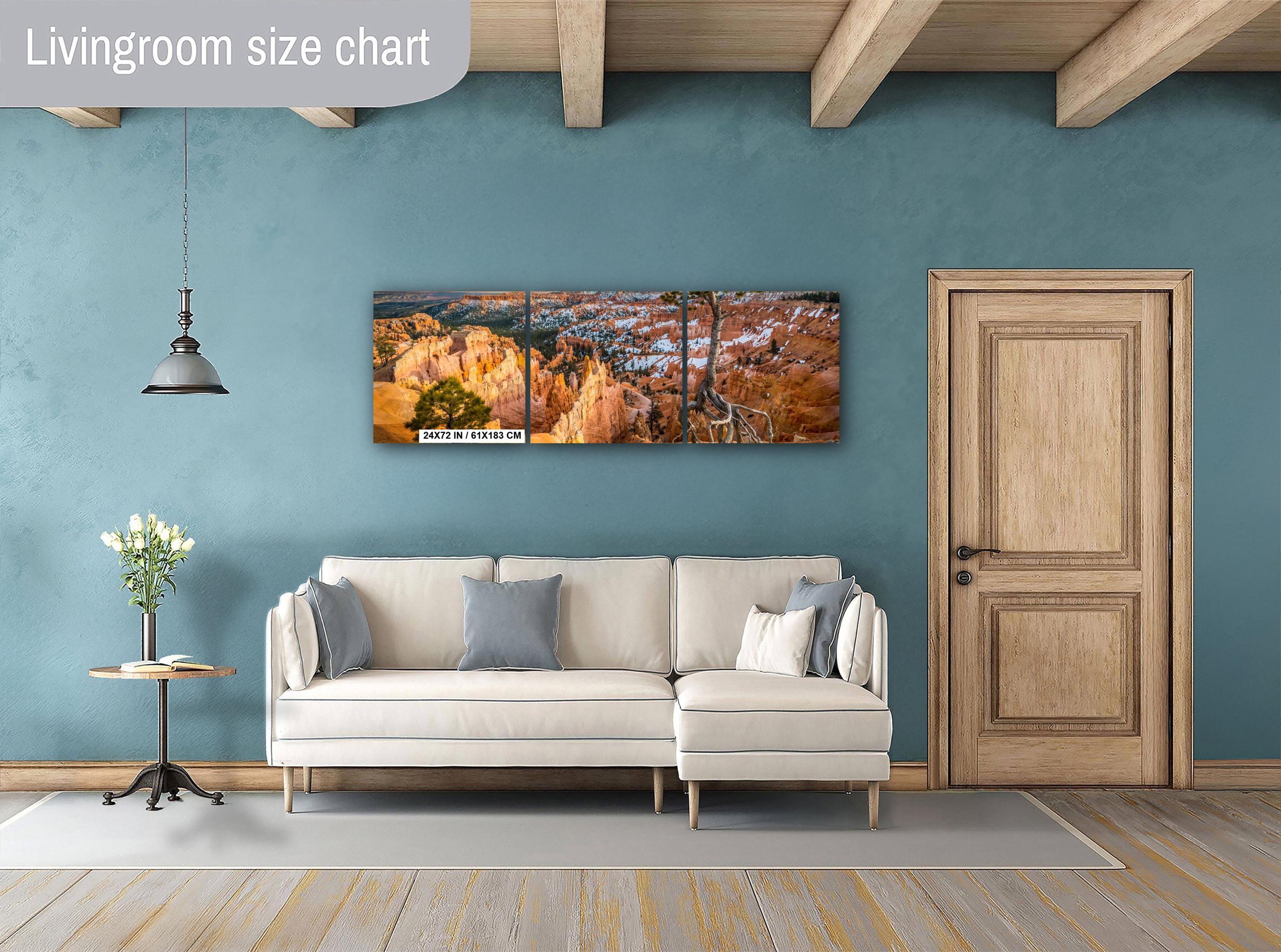 Bryce Canyon Wall Art – Utah Landscape Print | Snowy Sandstone Cliffs Photography