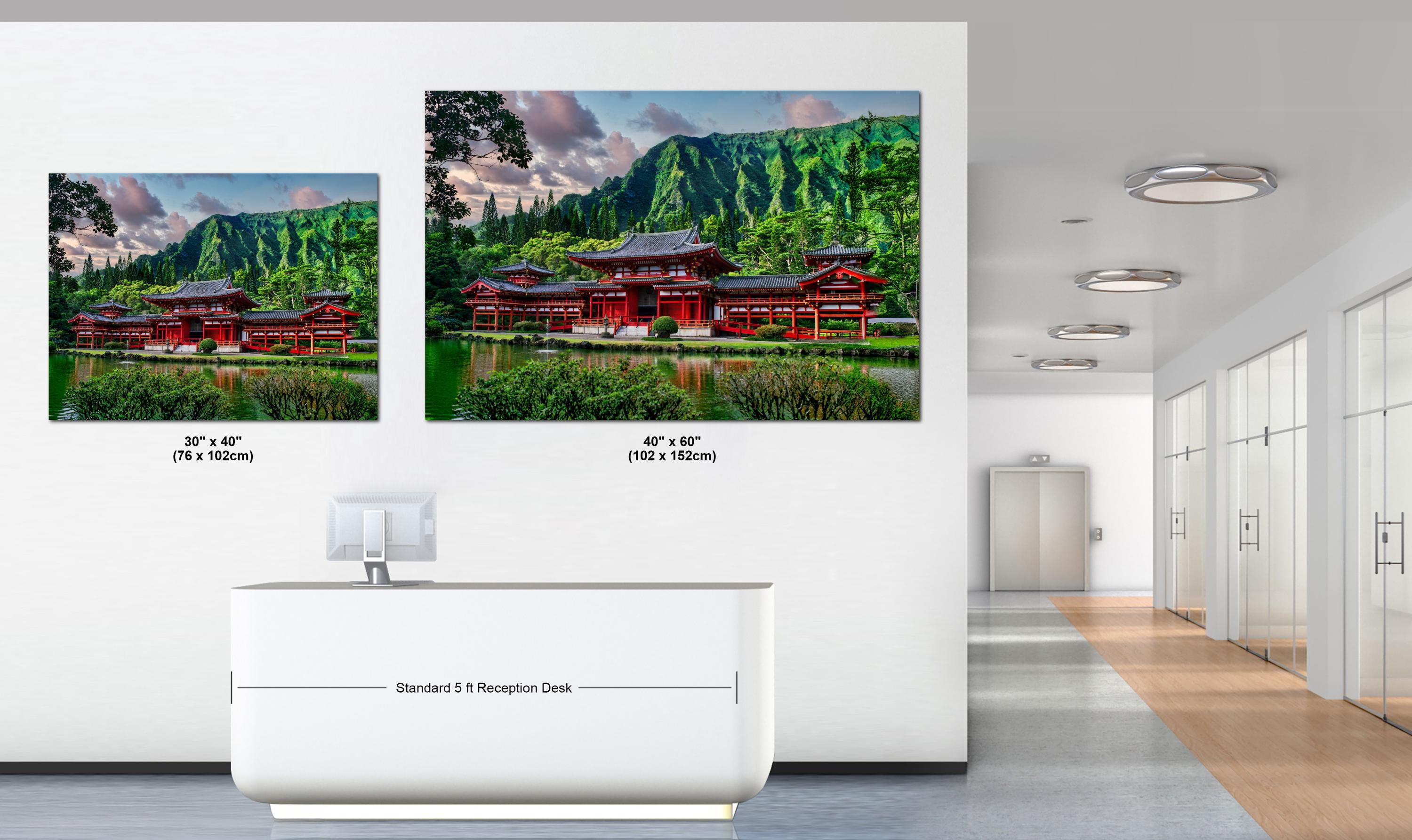 Byodo Temple Photo Print – Hawaiian Wall Decor With Serene Koi Pond Art